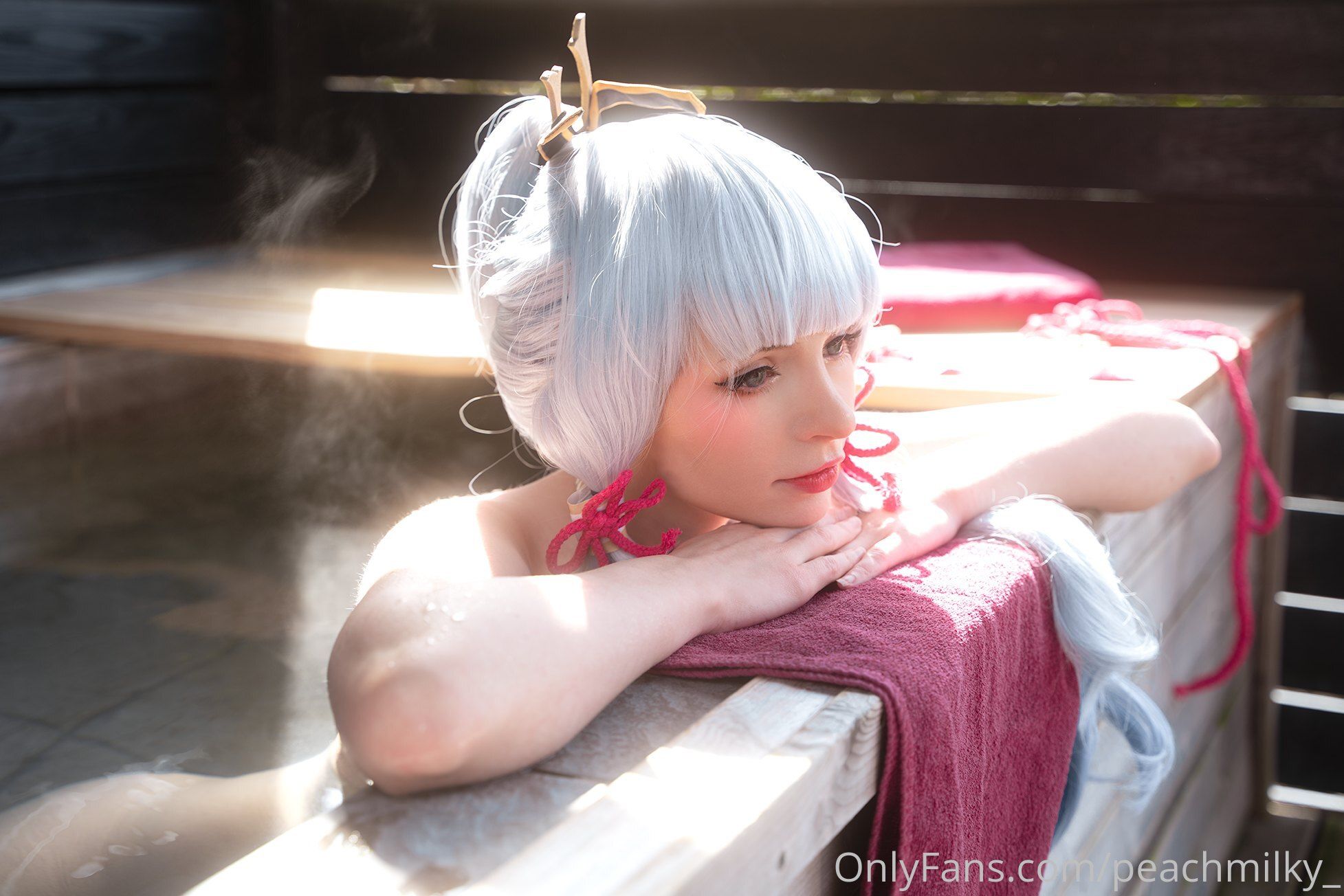 Peach milky – Ayaka genshin impact Cosplay-第24张