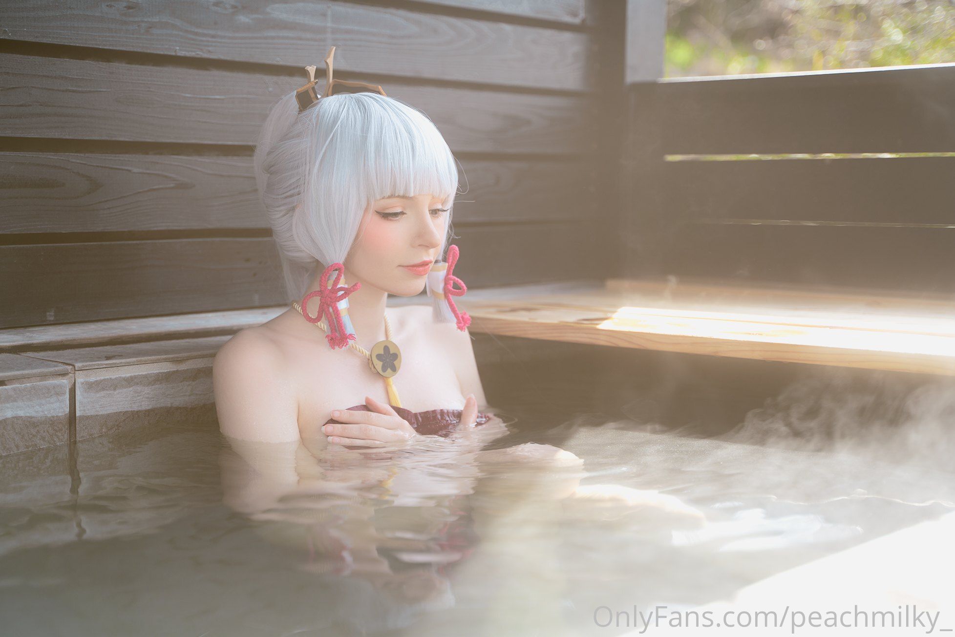Peach milky – Ayaka genshin impact Cosplay-第32张