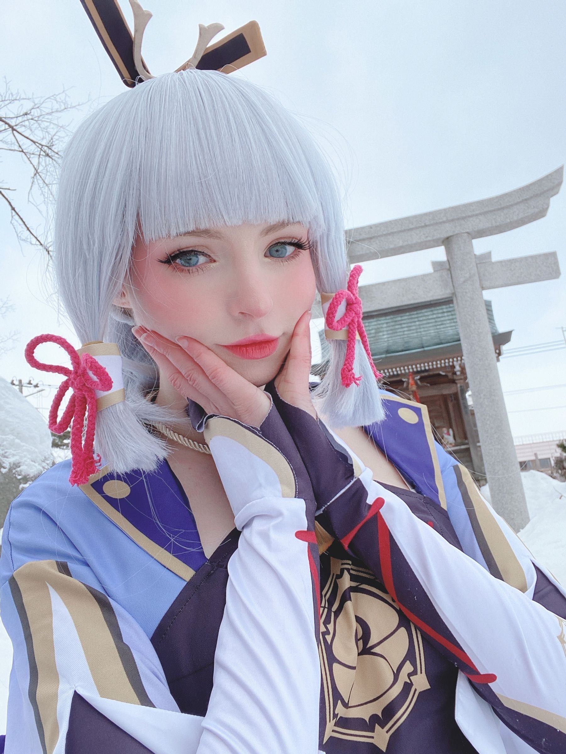Peach milky – Ayaka genshin impact Cosplay-第37张