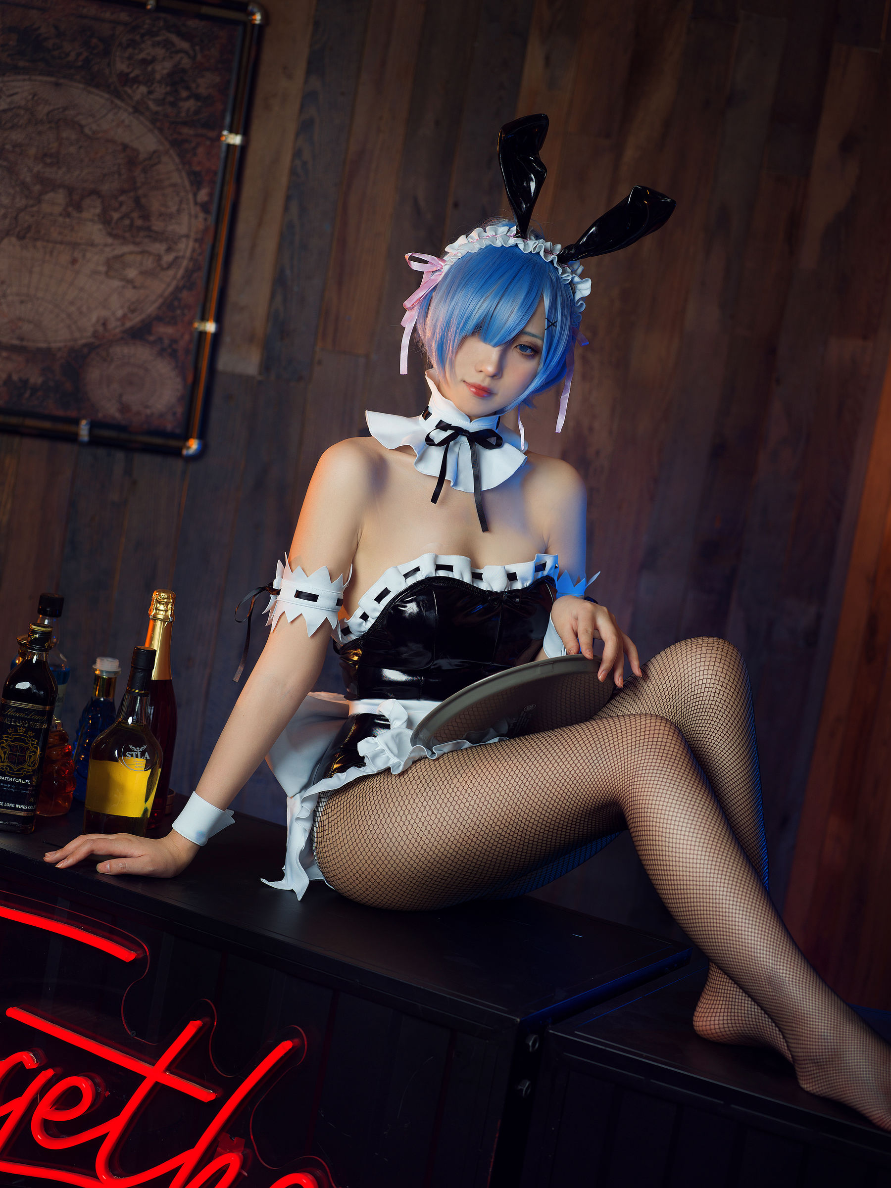 次元少女念雪ww – 蕾姆兔女郎 Cosplay-第8张