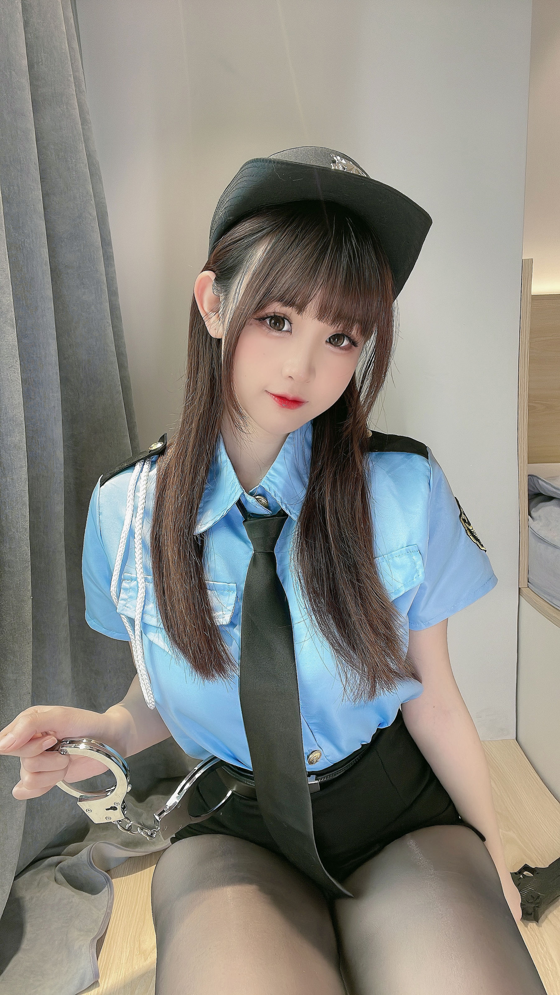 miko酱ww – 女警制服 Cosplay-第12张