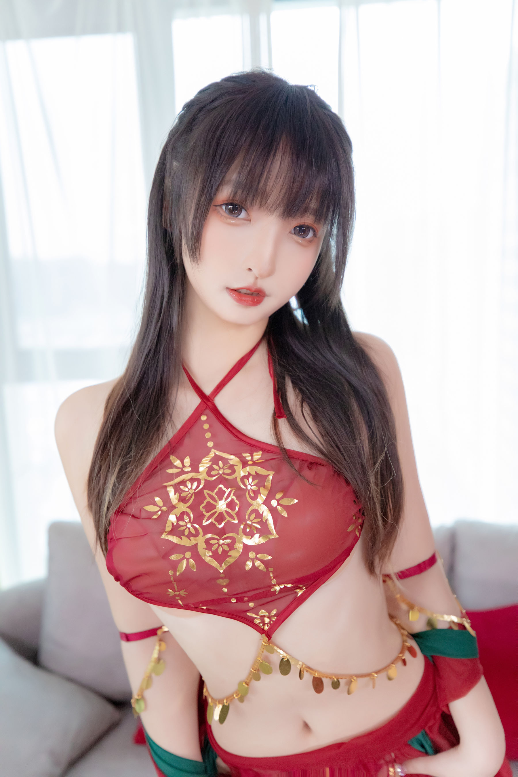 萝莉神楽板真冬 – 恋恋红尘 Cosplay-第8张