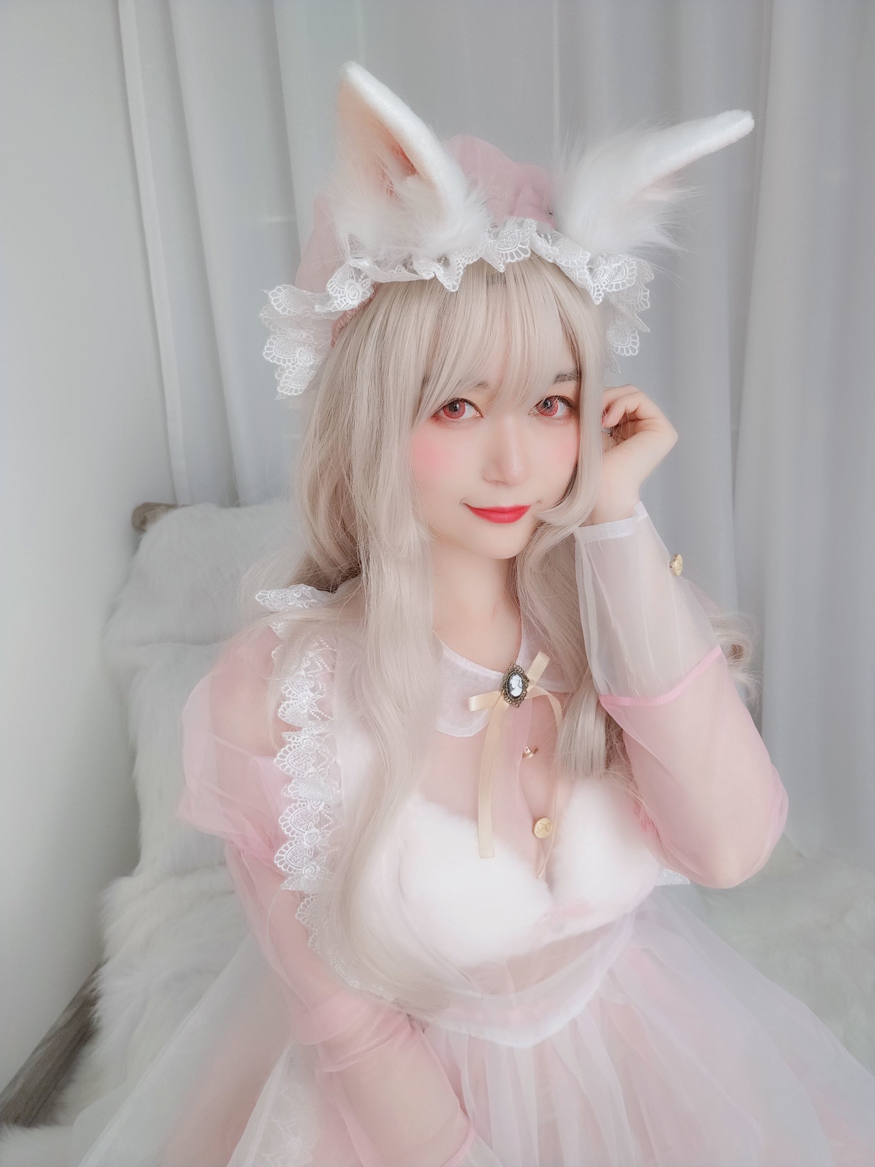 Coser小姐姐白银 女仆小兔子 Cosplay-第3张