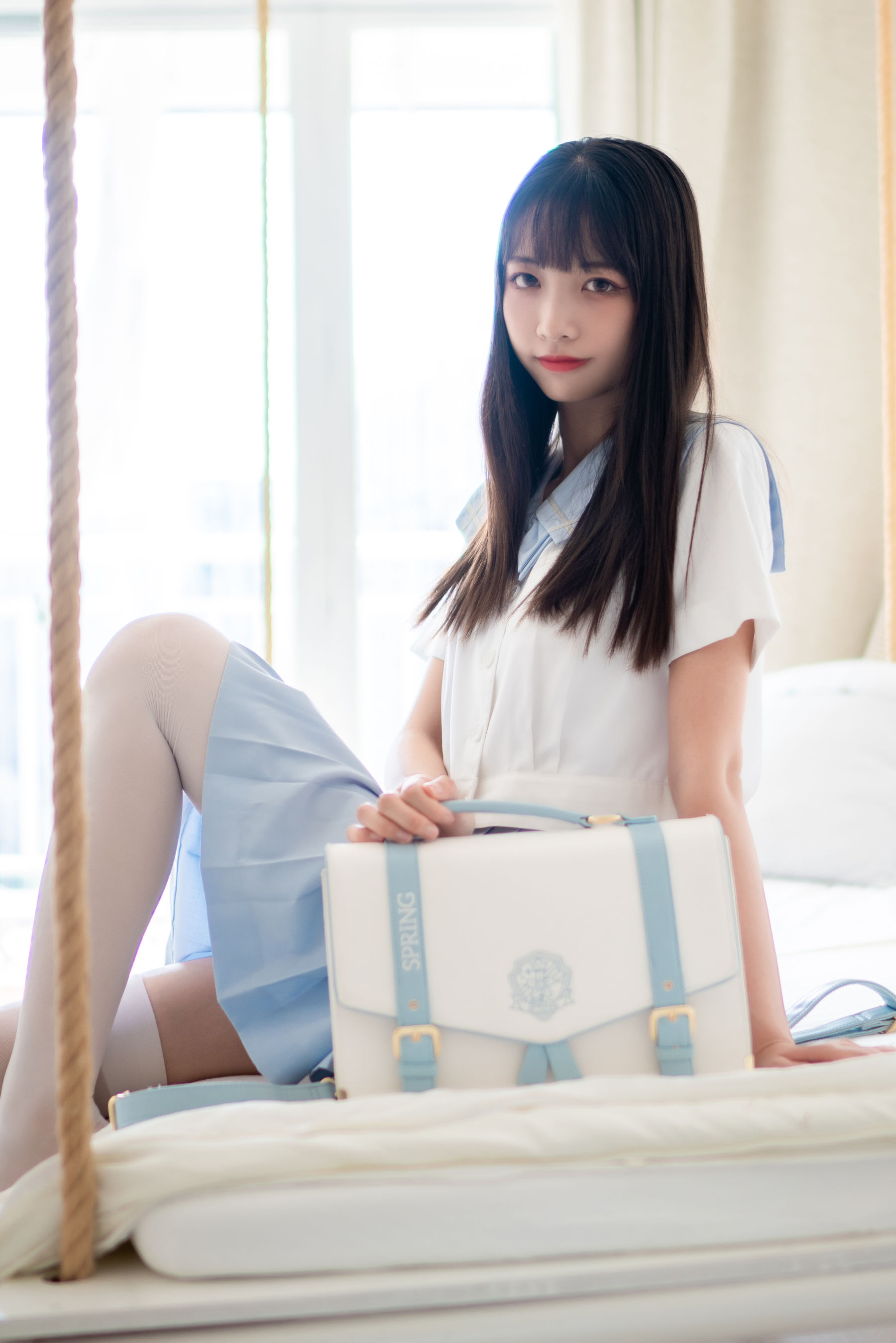 清纯妹子西瓜 – JK学生服 Cosplay-第5张