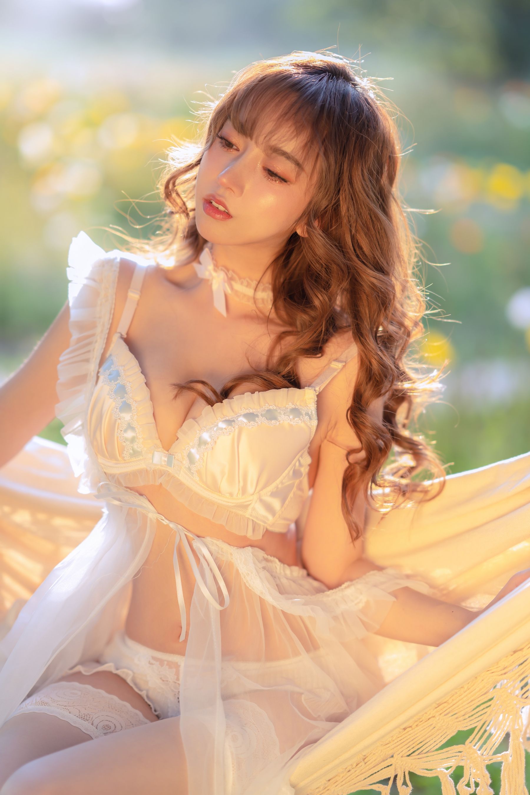 斗鱼米线线sama – 夏日限定 吊床 Cosplay-第45张