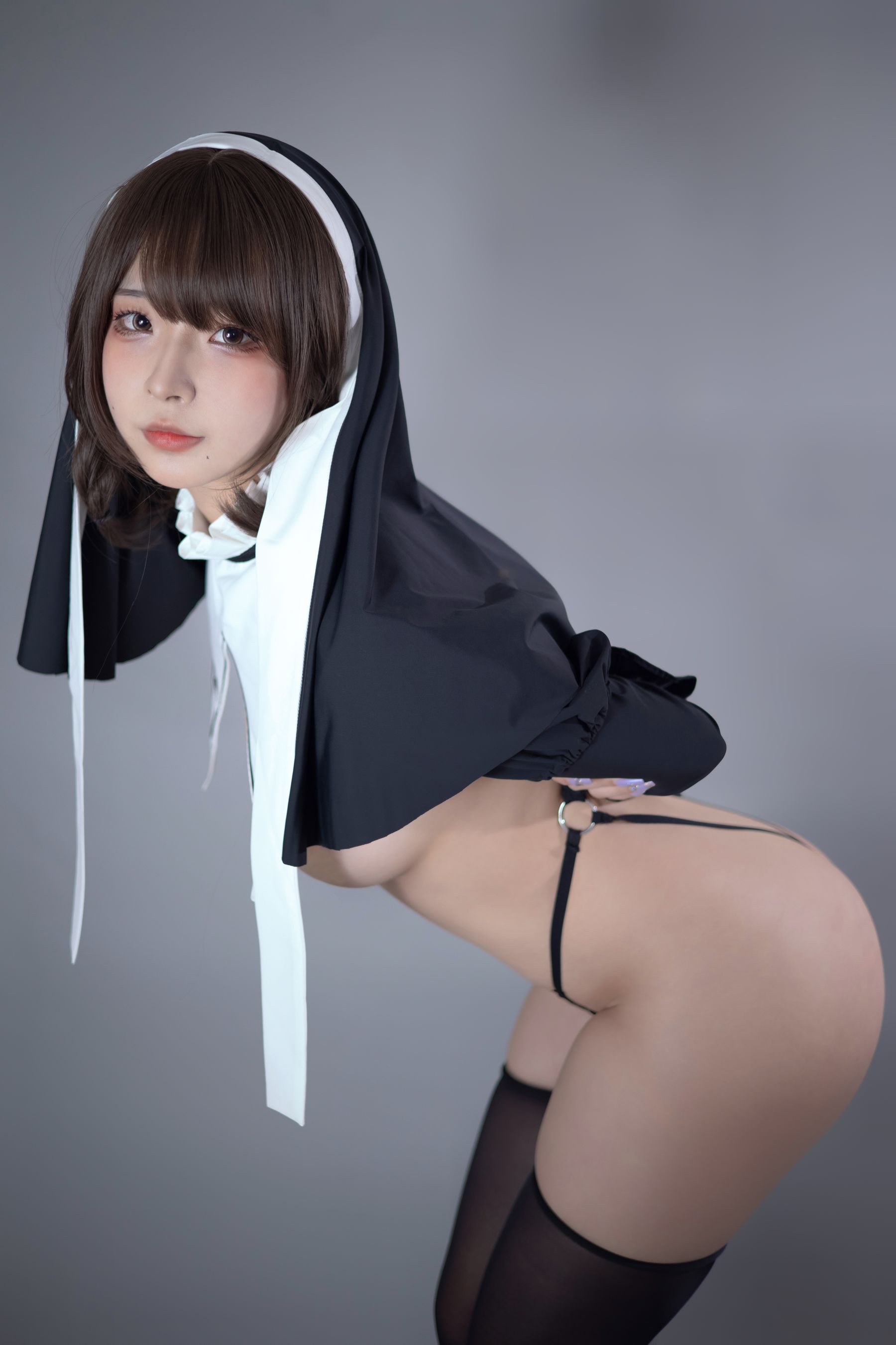 yuuhui玉汇 – 罪罚修女 Cosplay-第64张