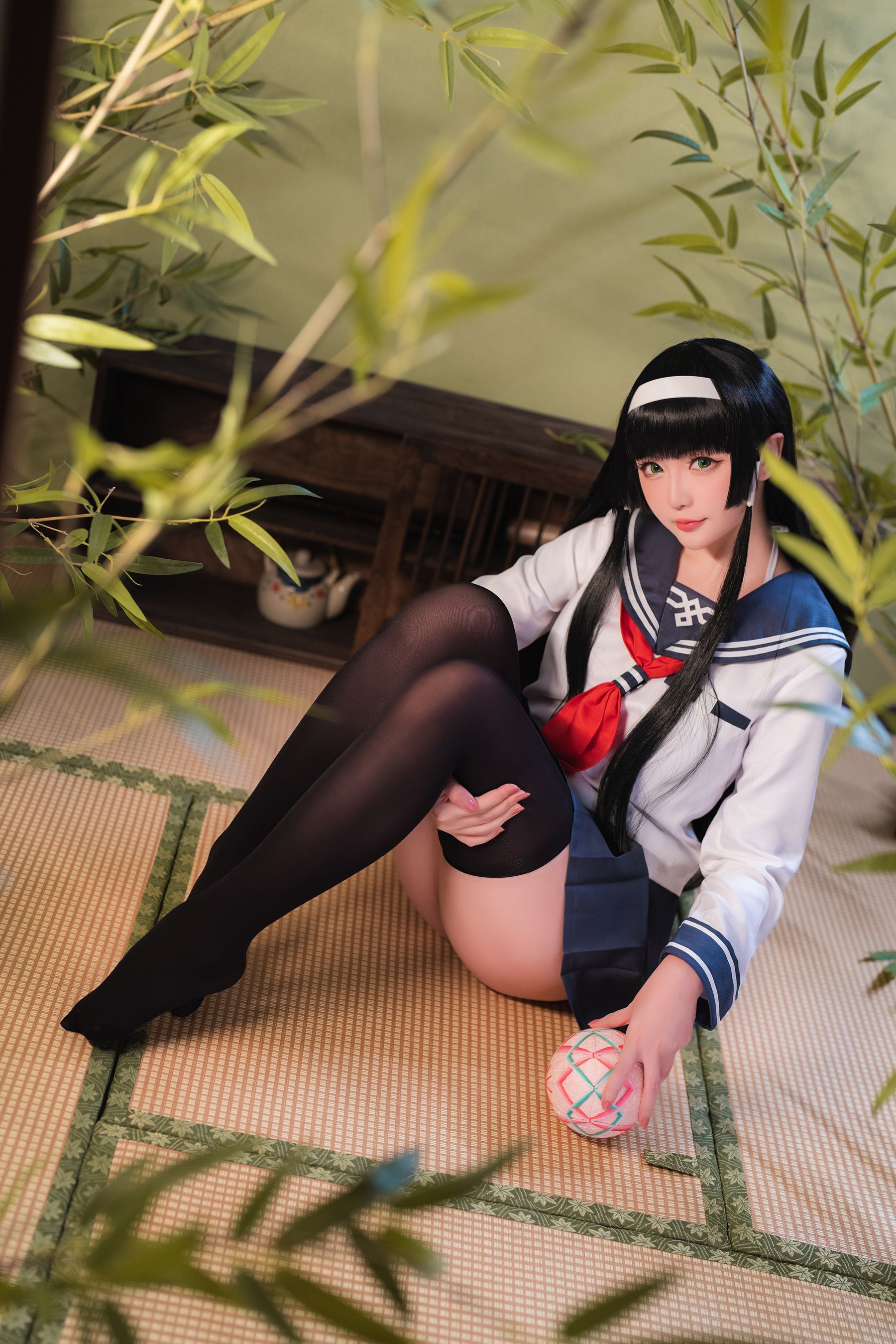 Coser小姐姐星之迟迟 – 莲花JK Cosplay-第33张