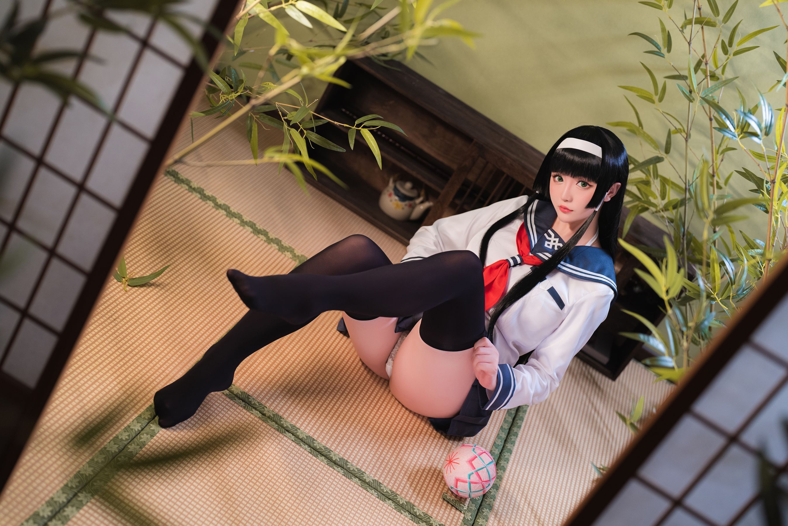 Coser小姐姐星之迟迟 – 莲花JK Cosplay-第35张