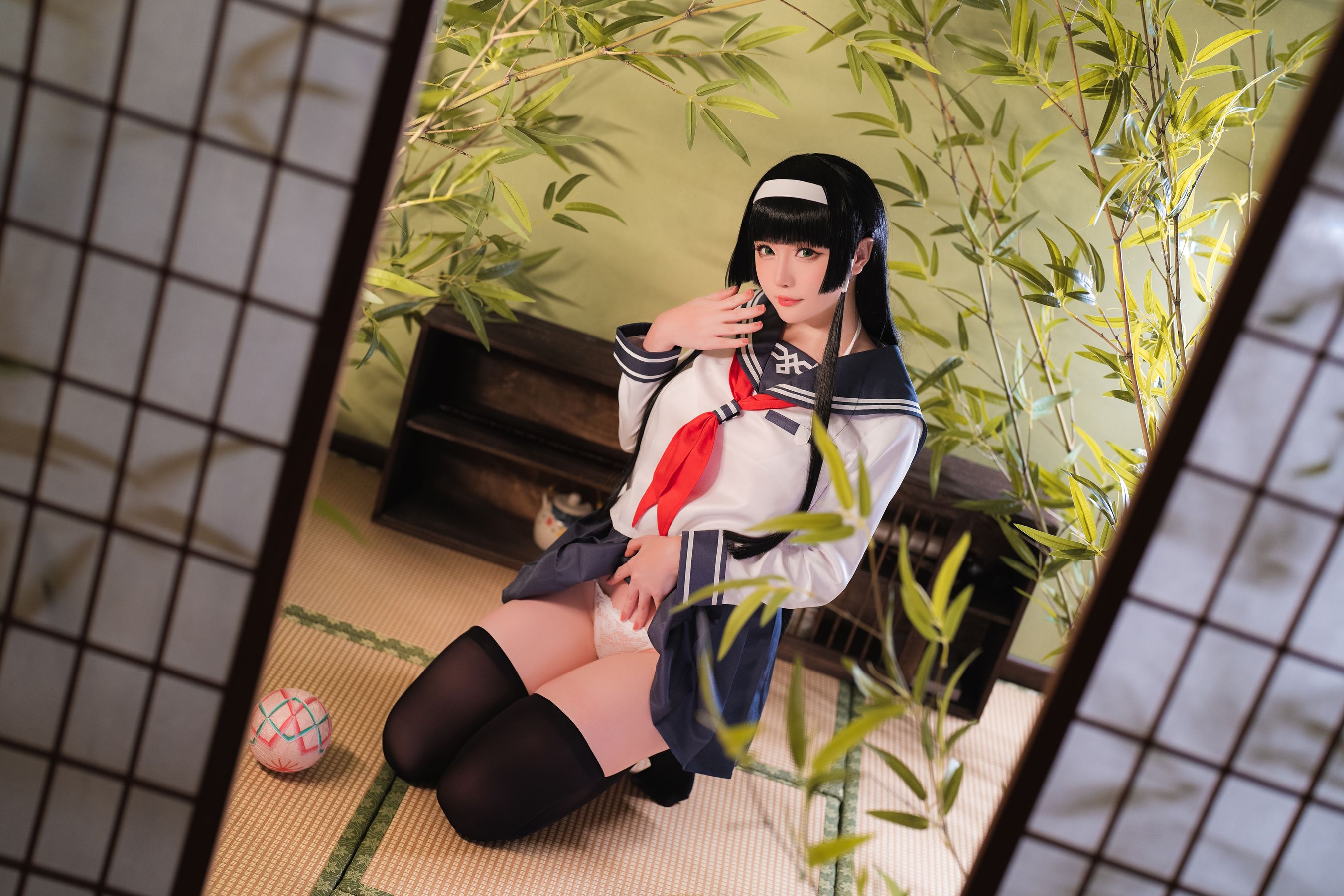 Coser小姐姐星之迟迟 – 莲花JK Cosplay-第8张