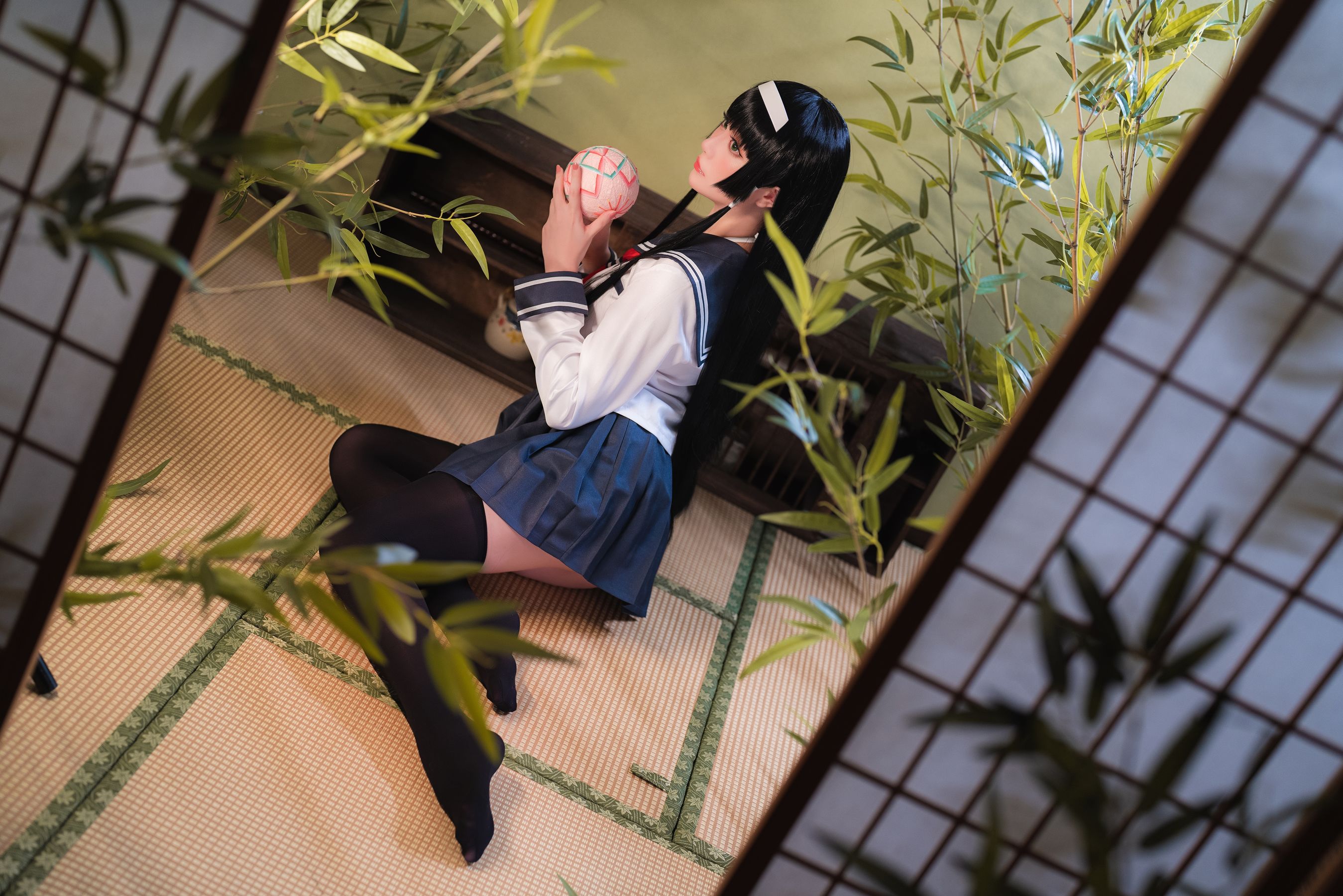 Coser小姐姐星之迟迟 – 莲花JK Cosplay-第34张