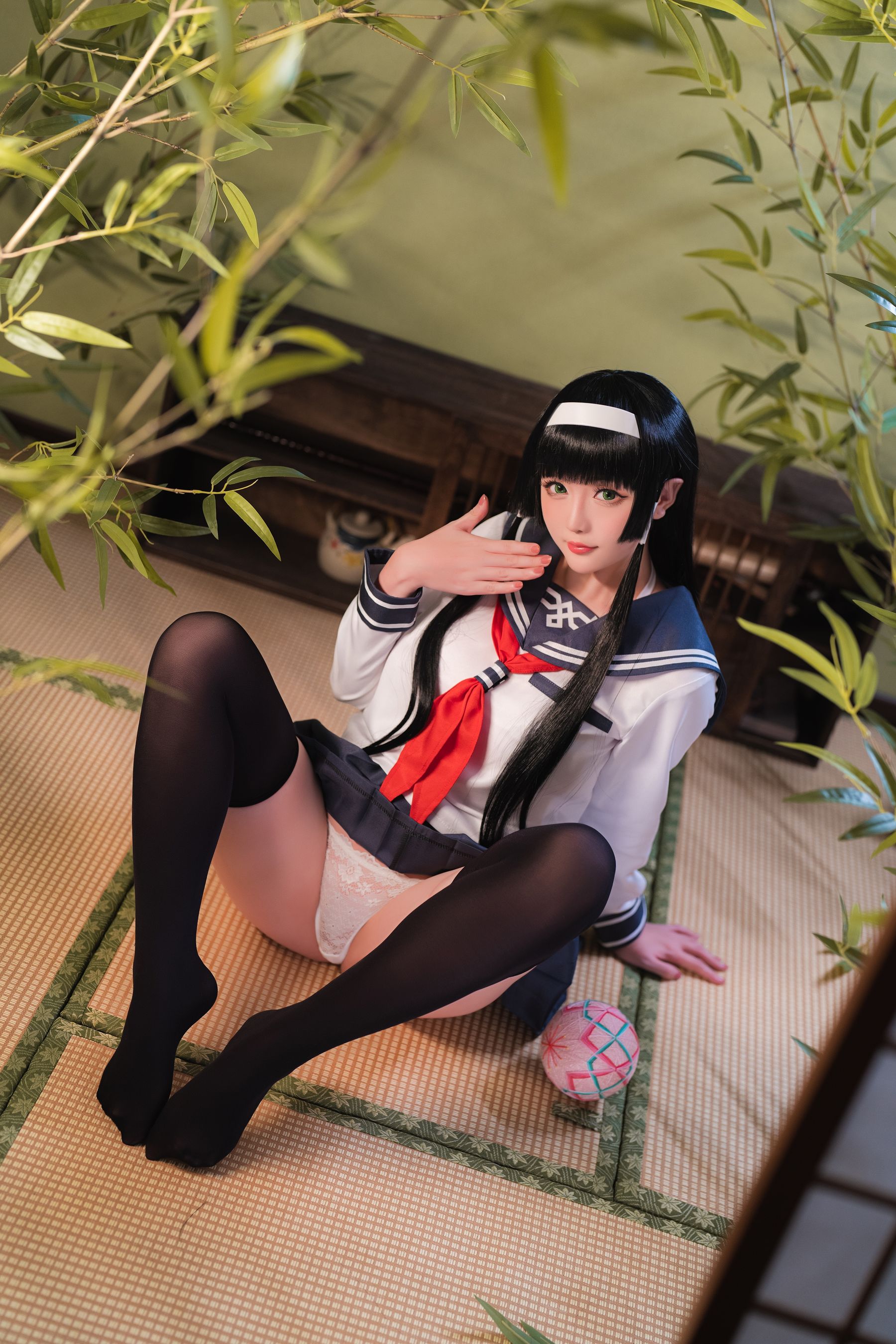 Coser小姐姐星之迟迟 – 莲花JK Cosplay-第36张