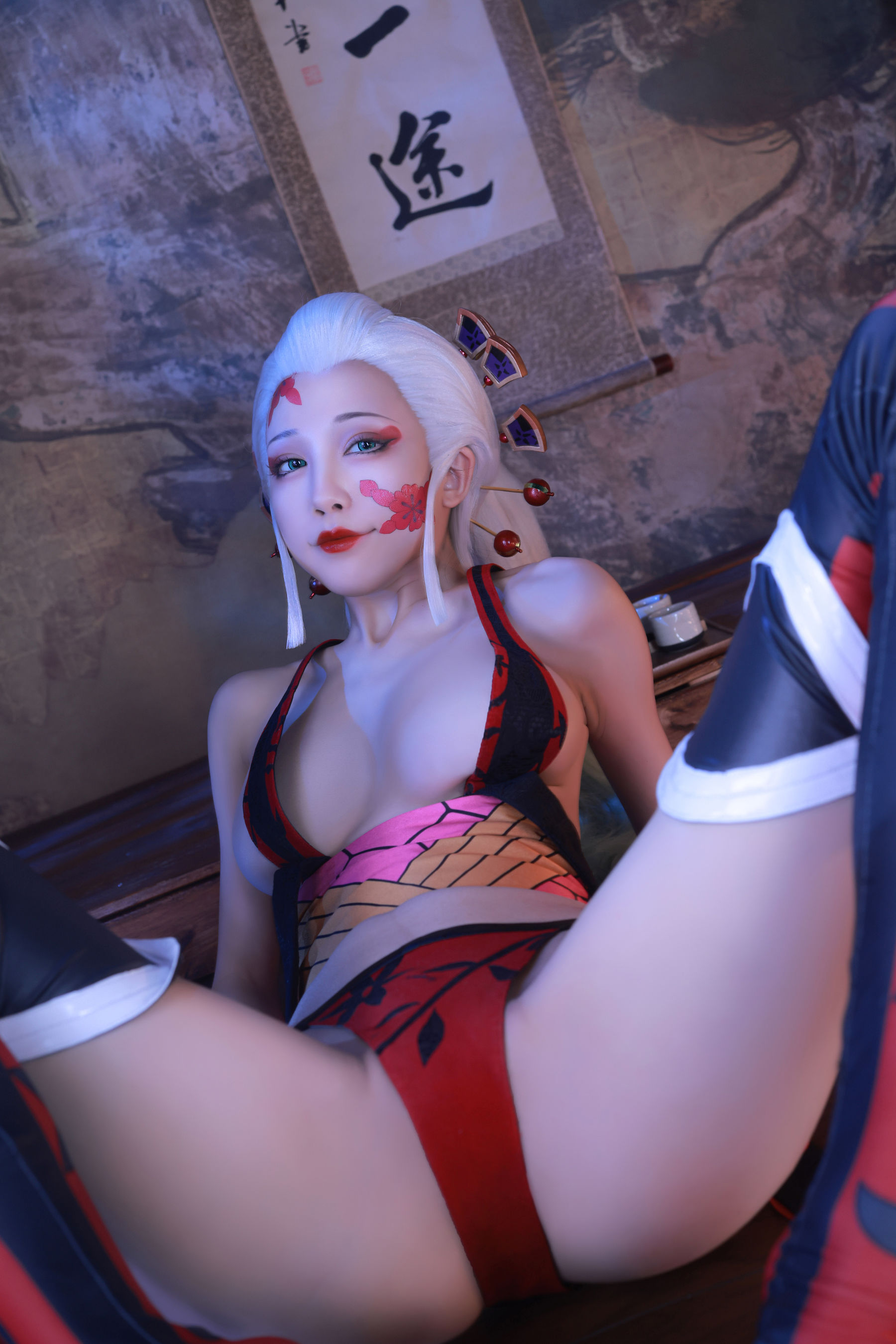 动漫博主水淼aqua – 鬼灭之刃 上弦陆堕姬 Cosplay-第13张