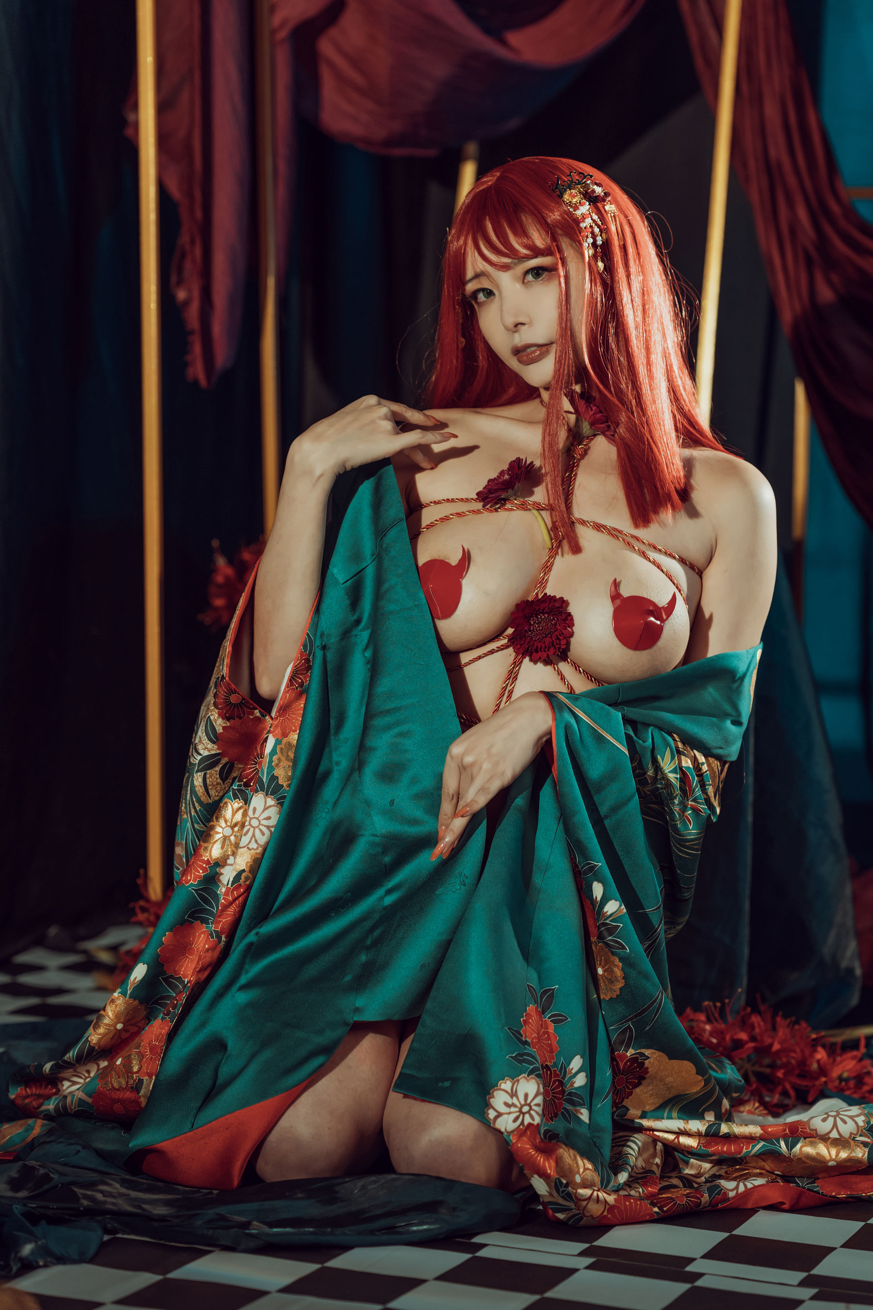 秋和柯基(夏小秋秋秋) – 和服 Cosplay-第1张