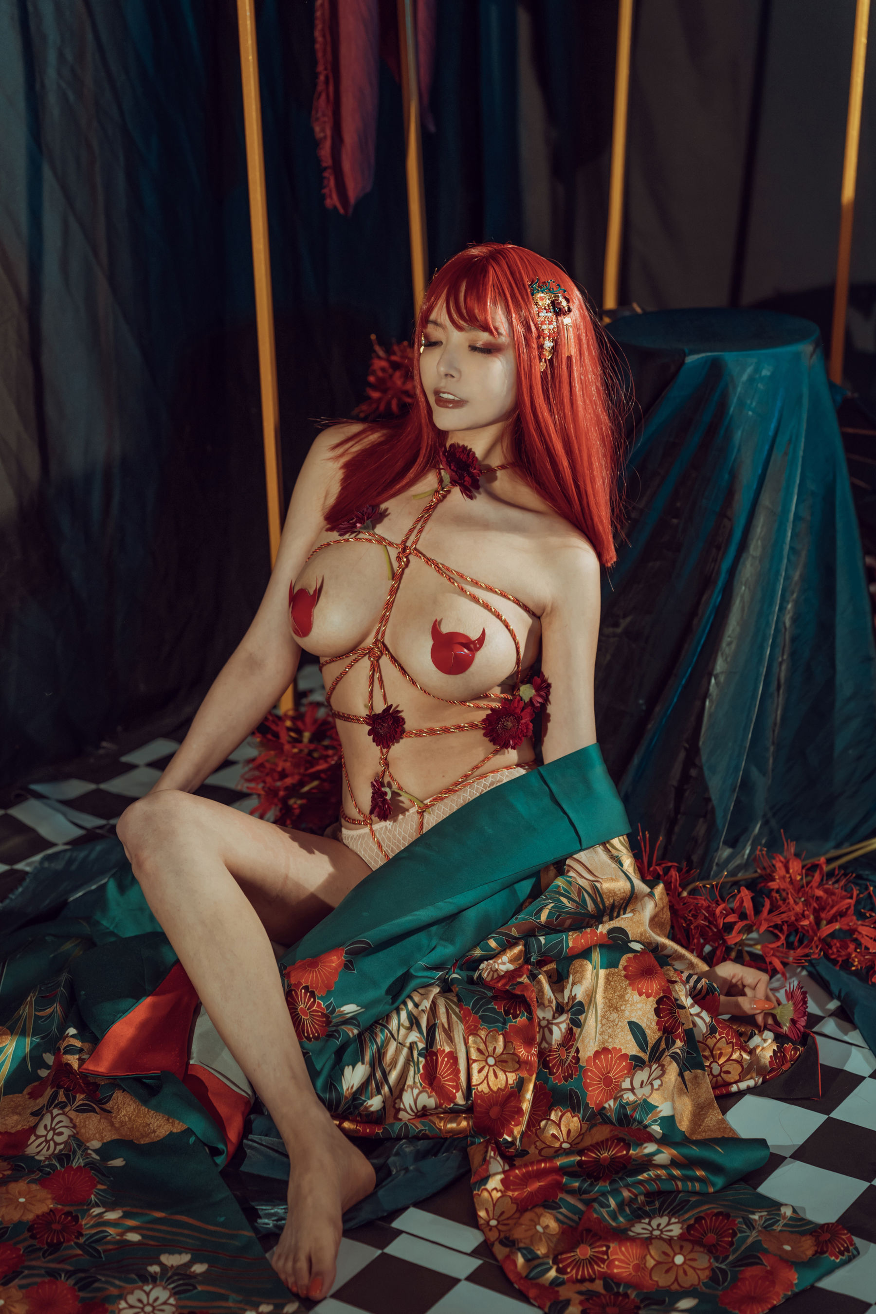 秋和柯基(夏小秋秋秋) – 和服 Cosplay-第3张