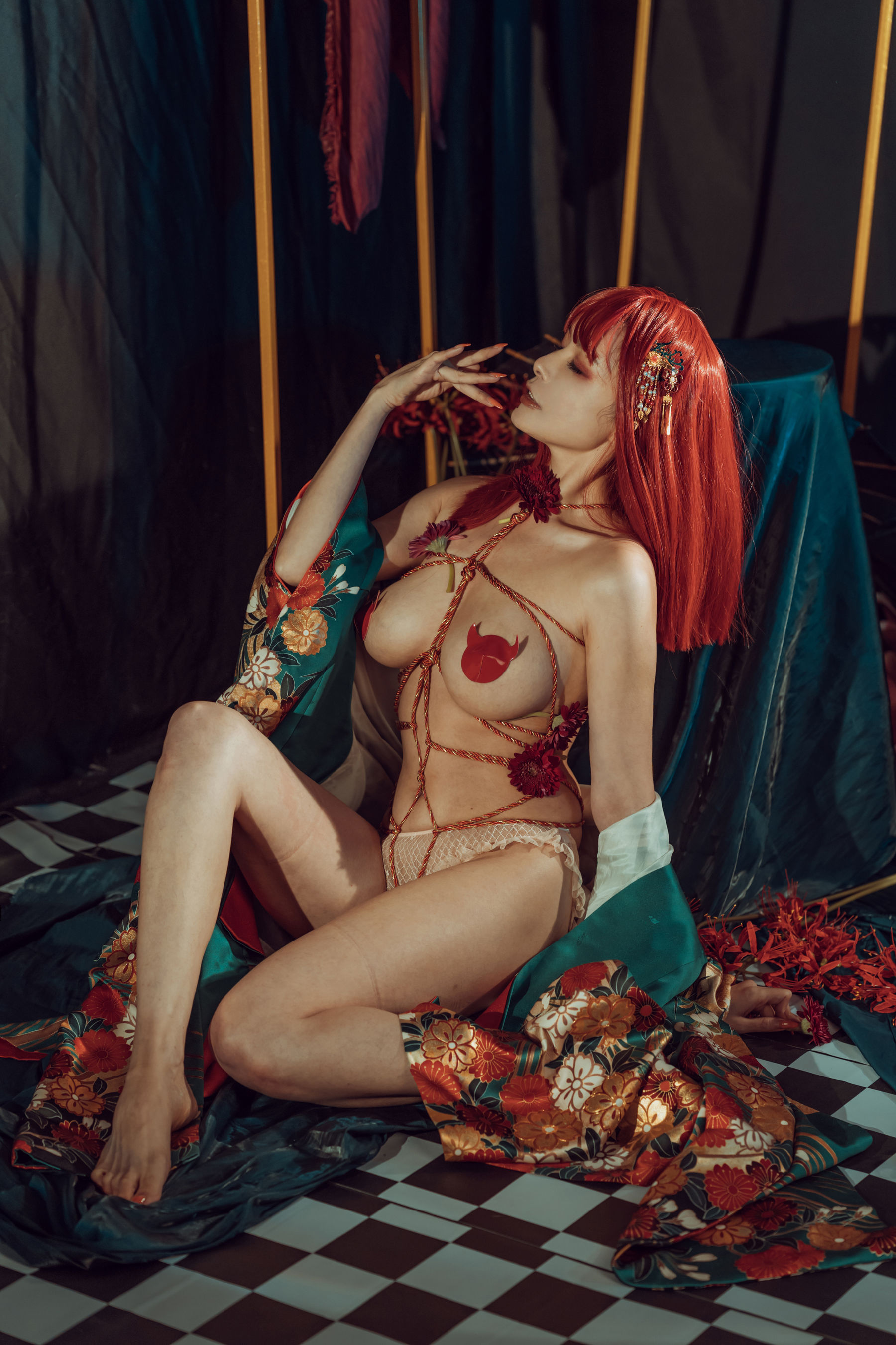 秋和柯基(夏小秋秋秋) – 和服 Cosplay-第6张