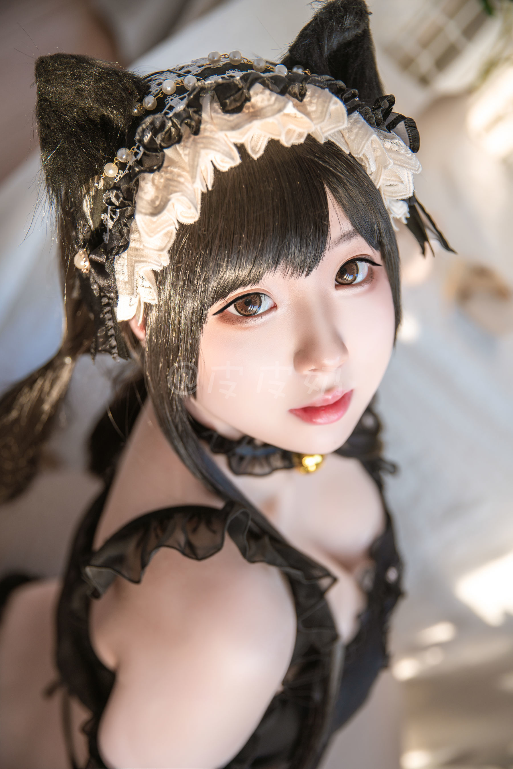 皮皮奶可可爱了啦 黑丝猫咪 Cosplay-第5张