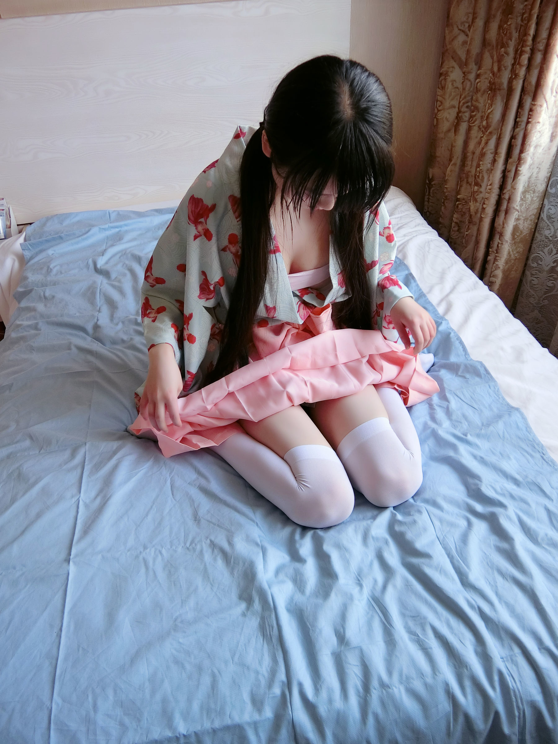 微博萌妹子西尔酱 – 金鱼和服 Cosplay-第6张