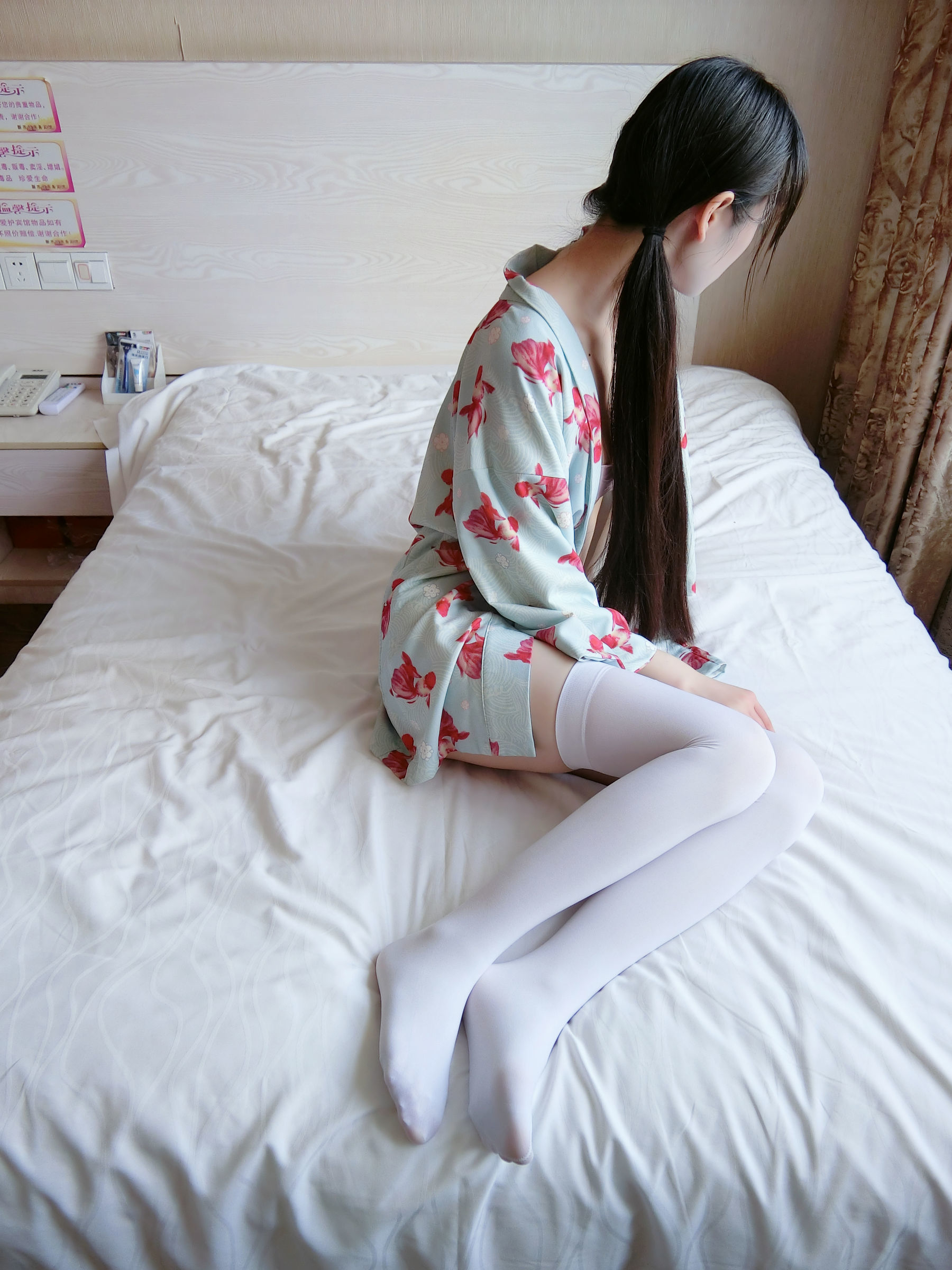 微博萌妹子西尔酱 – 金鱼和服 Cosplay-第47张