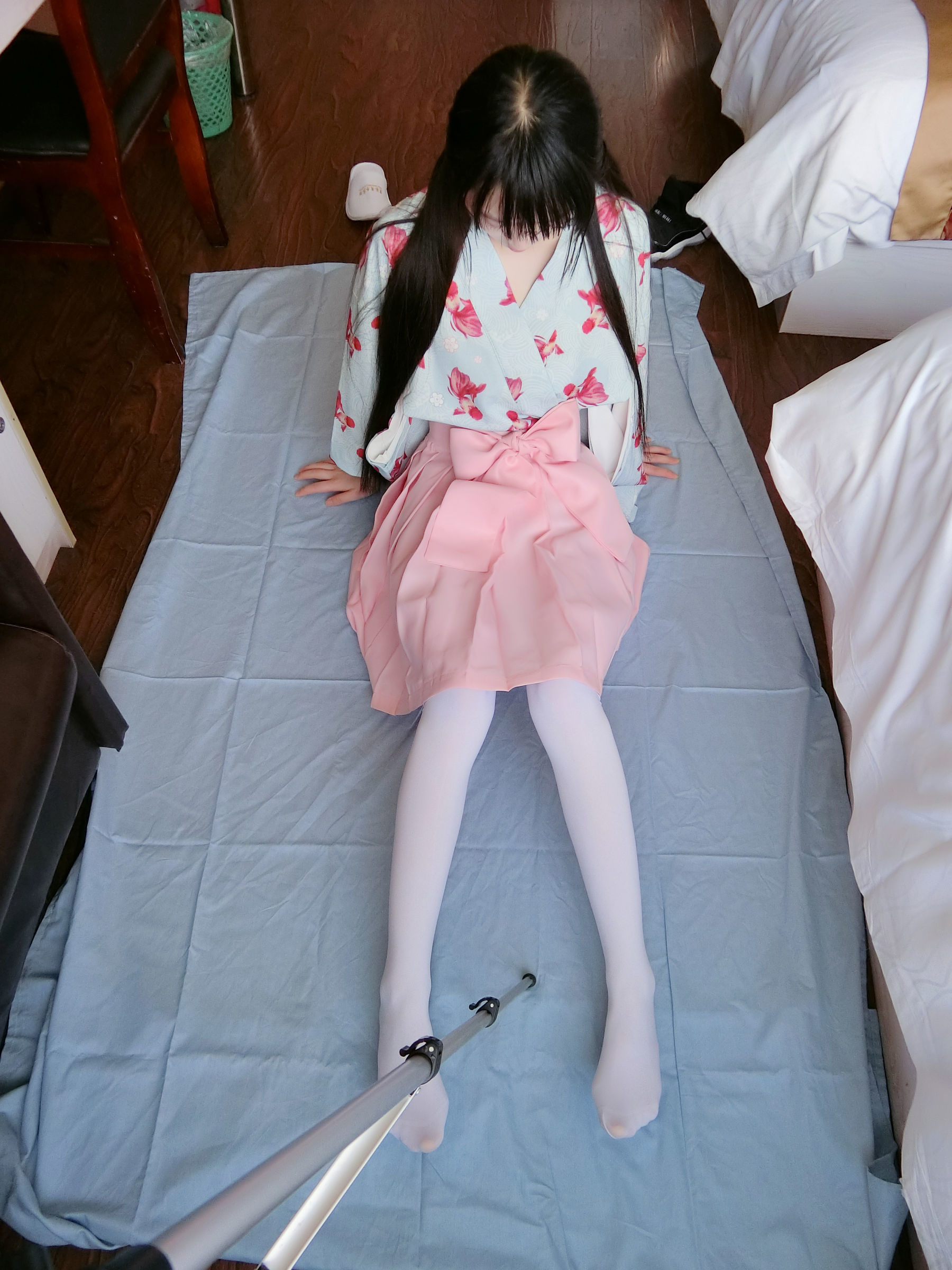 微博萌妹子西尔酱 – 金鱼和服 Cosplay-第51张