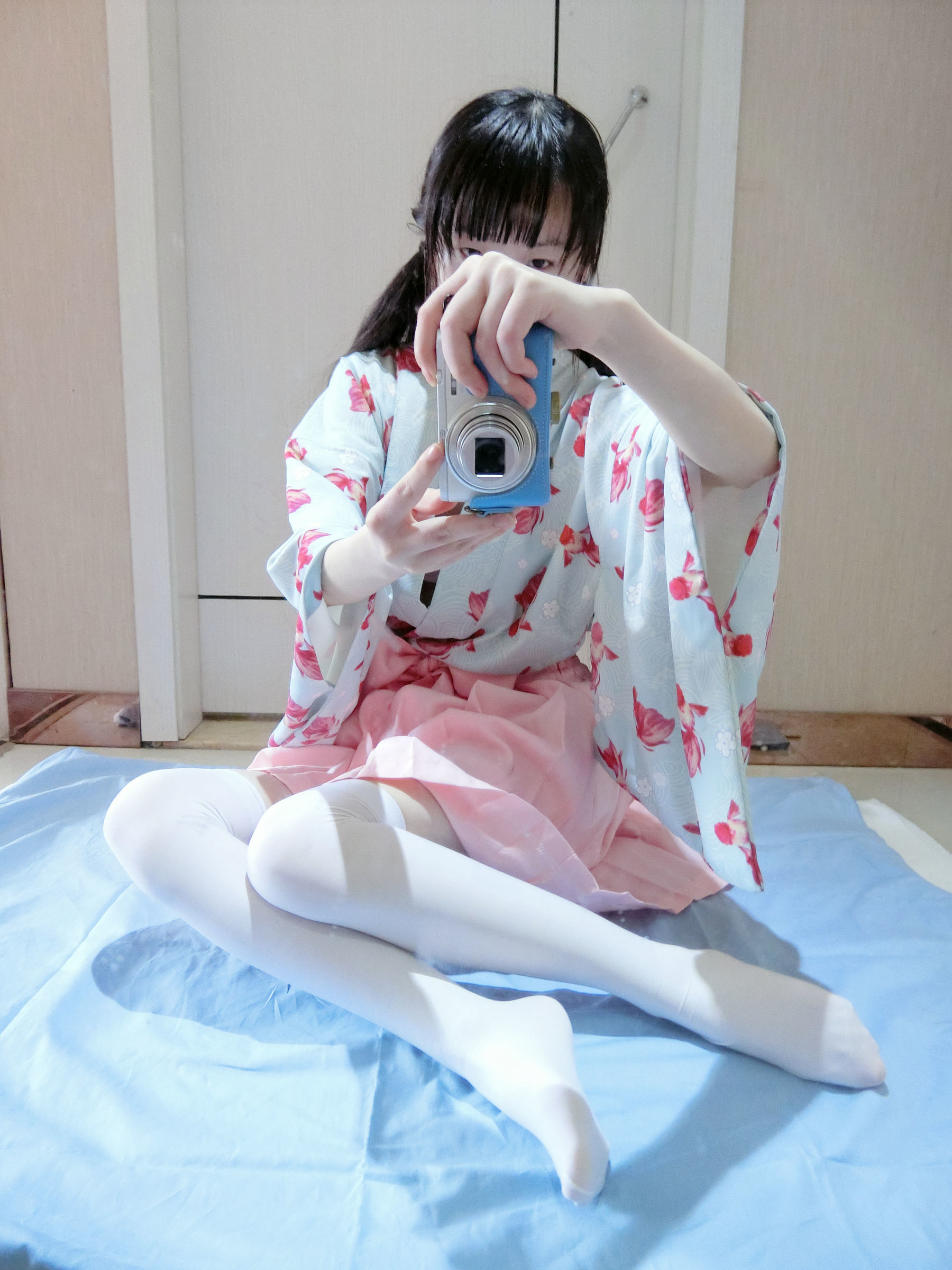 微博萌妹子西尔酱 – 金鱼和服 Cosplay-第11张