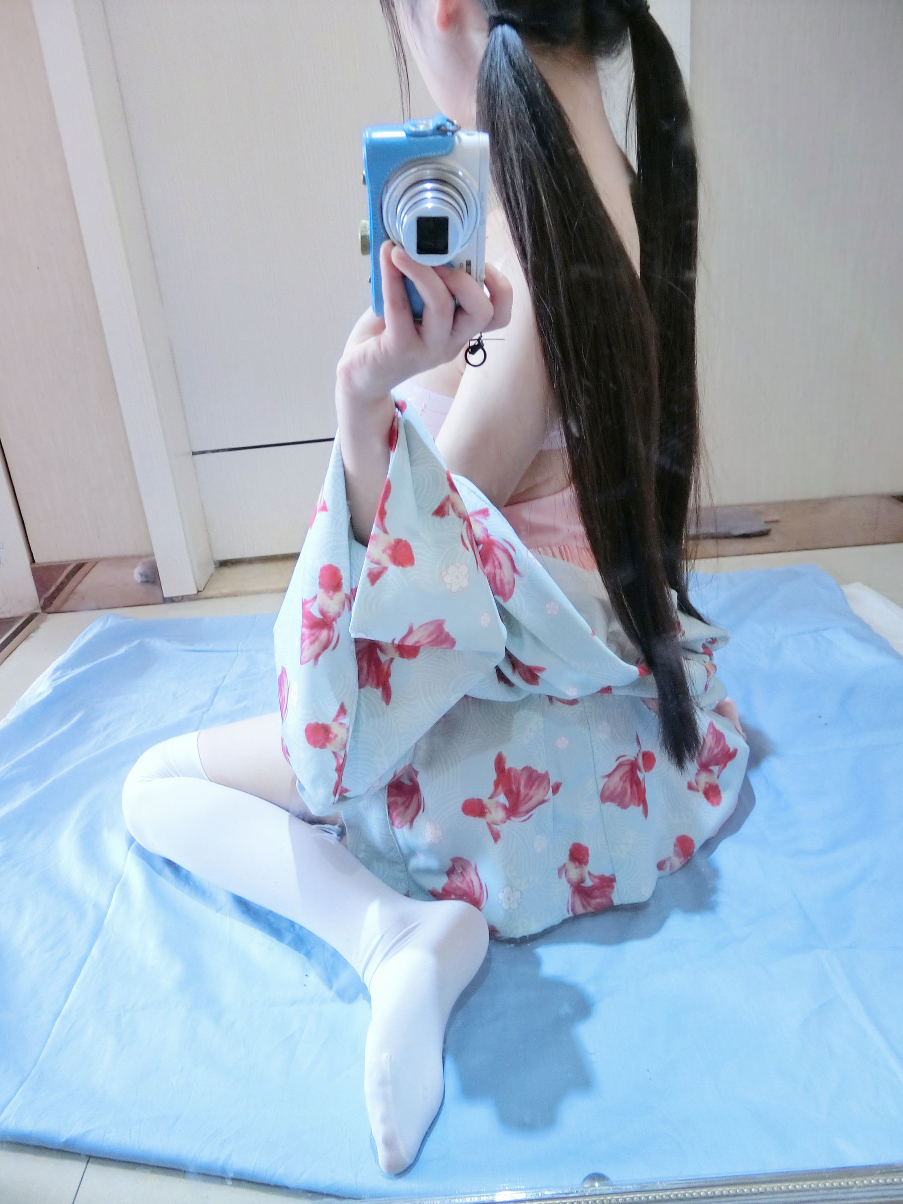 微博萌妹子西尔酱 – 金鱼和服 Cosplay-第37张