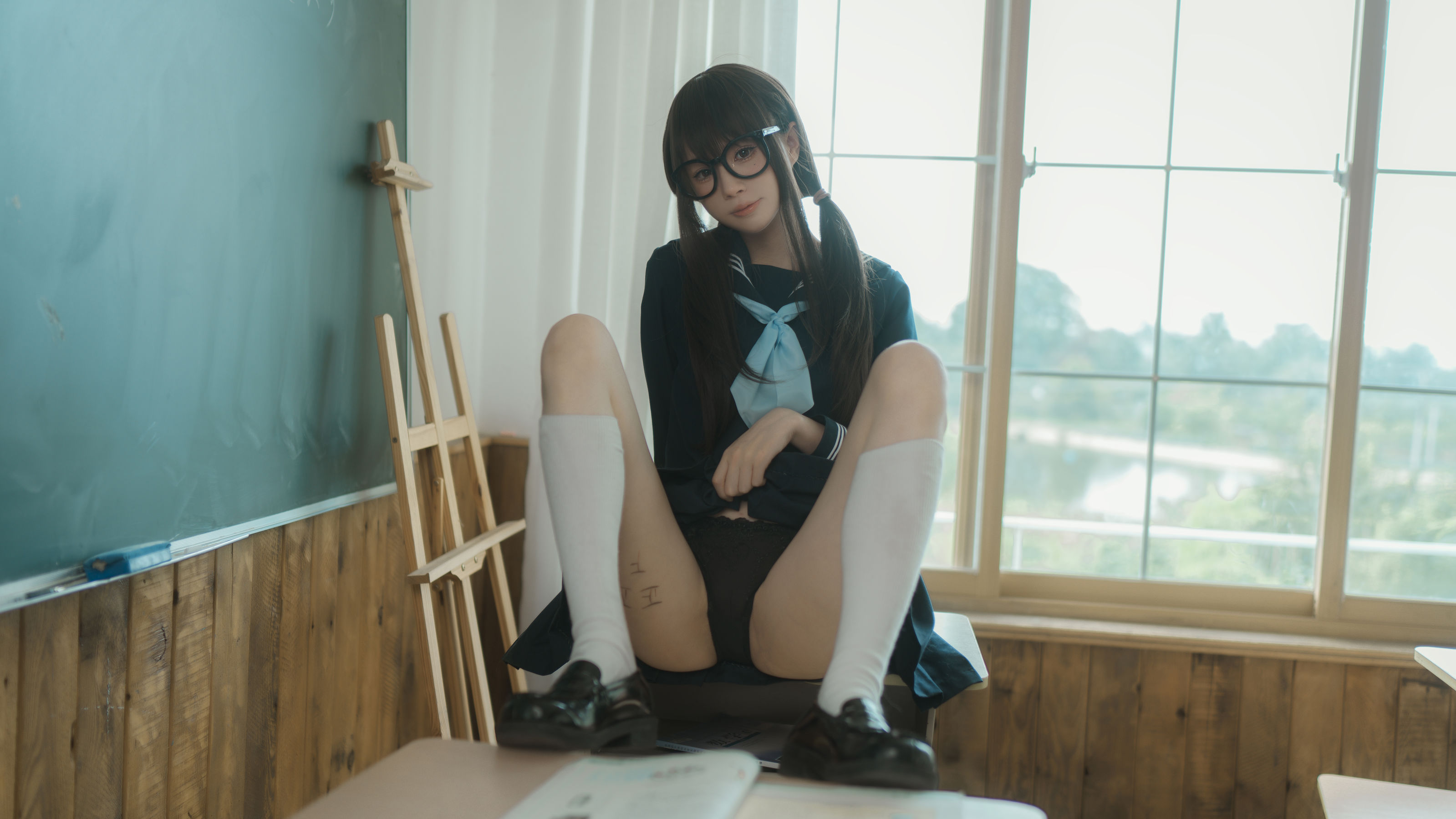 西园寺南歌 – 与班长的游戏 Cosplay-第114张