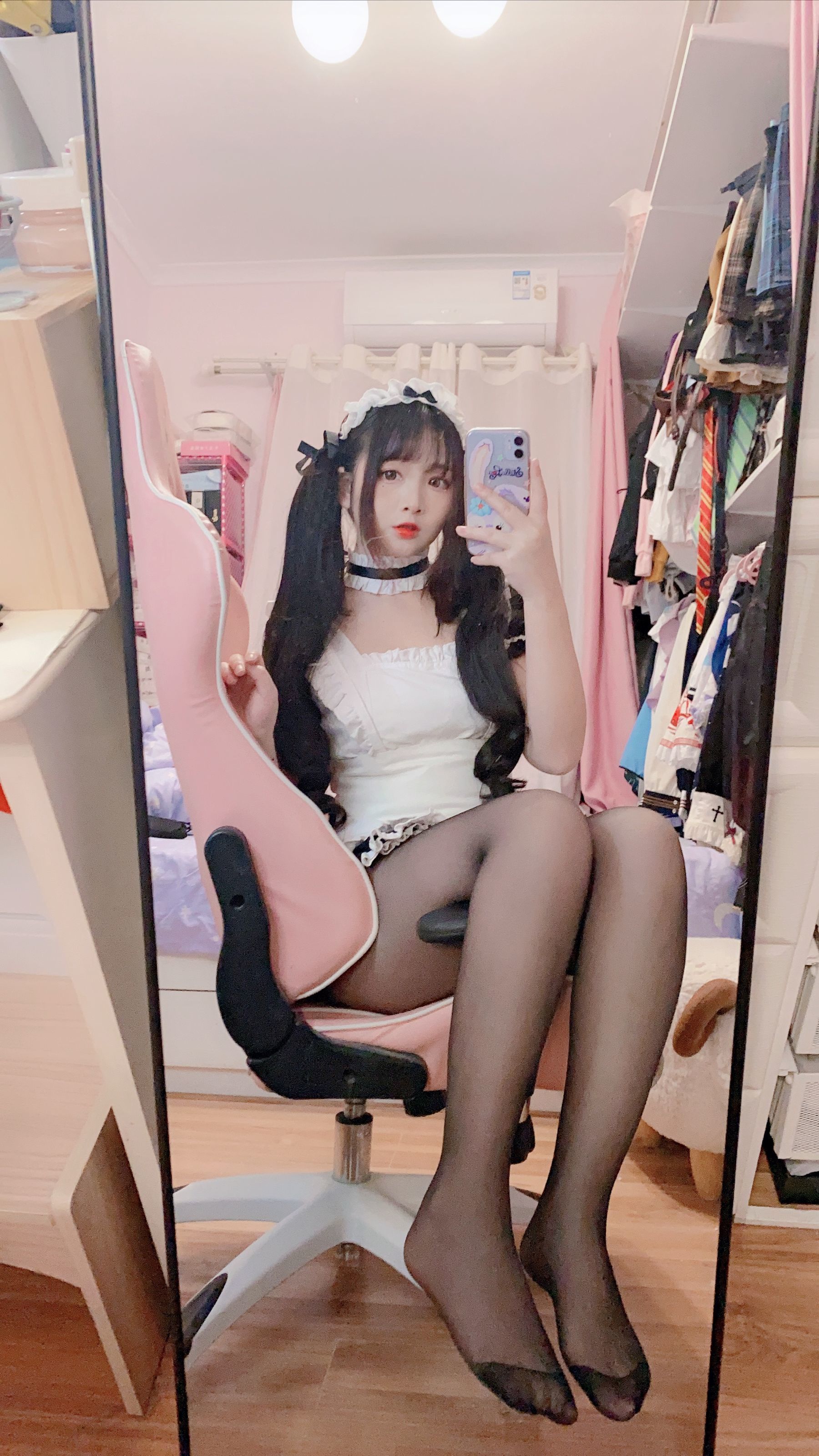 二次元美女古川kagura – 黑丝女仆 Cosplay-第15张