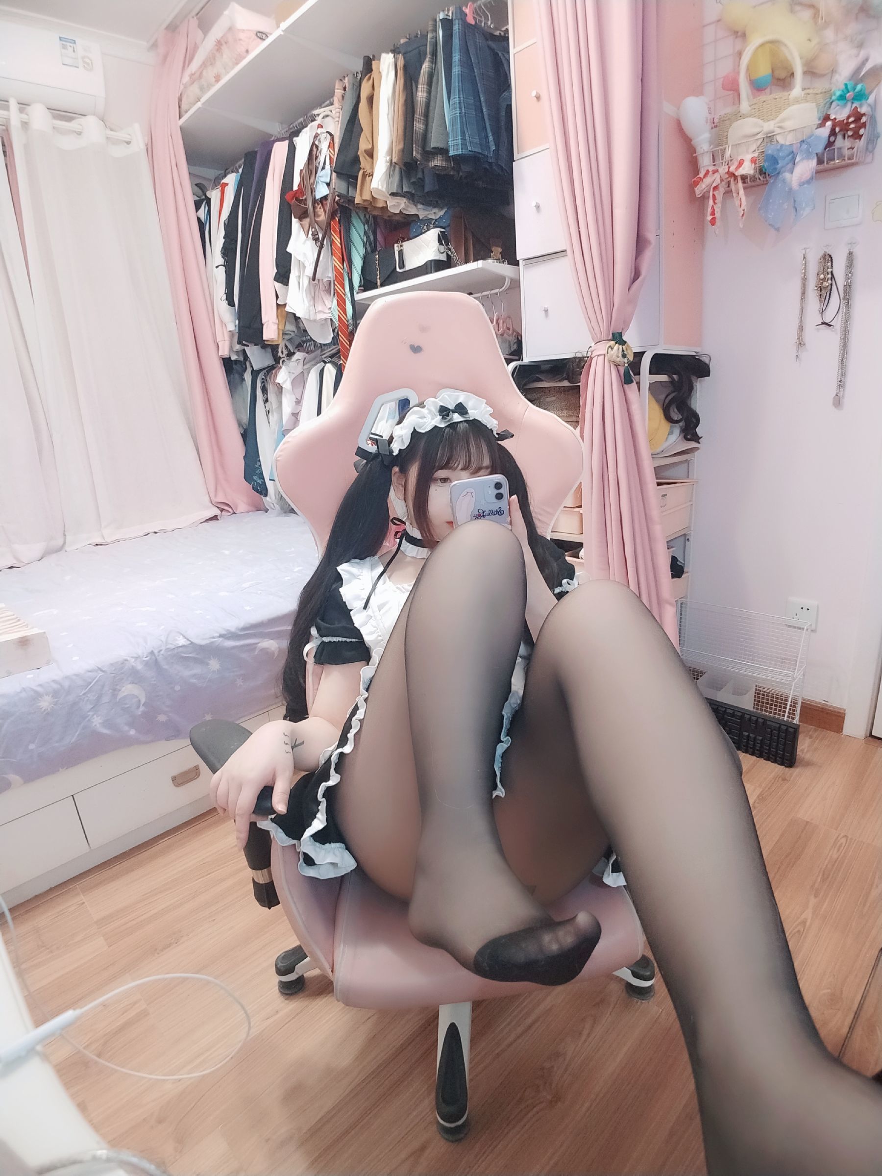 二次元美女古川kagura – 黑丝女仆 Cosplay-第36张