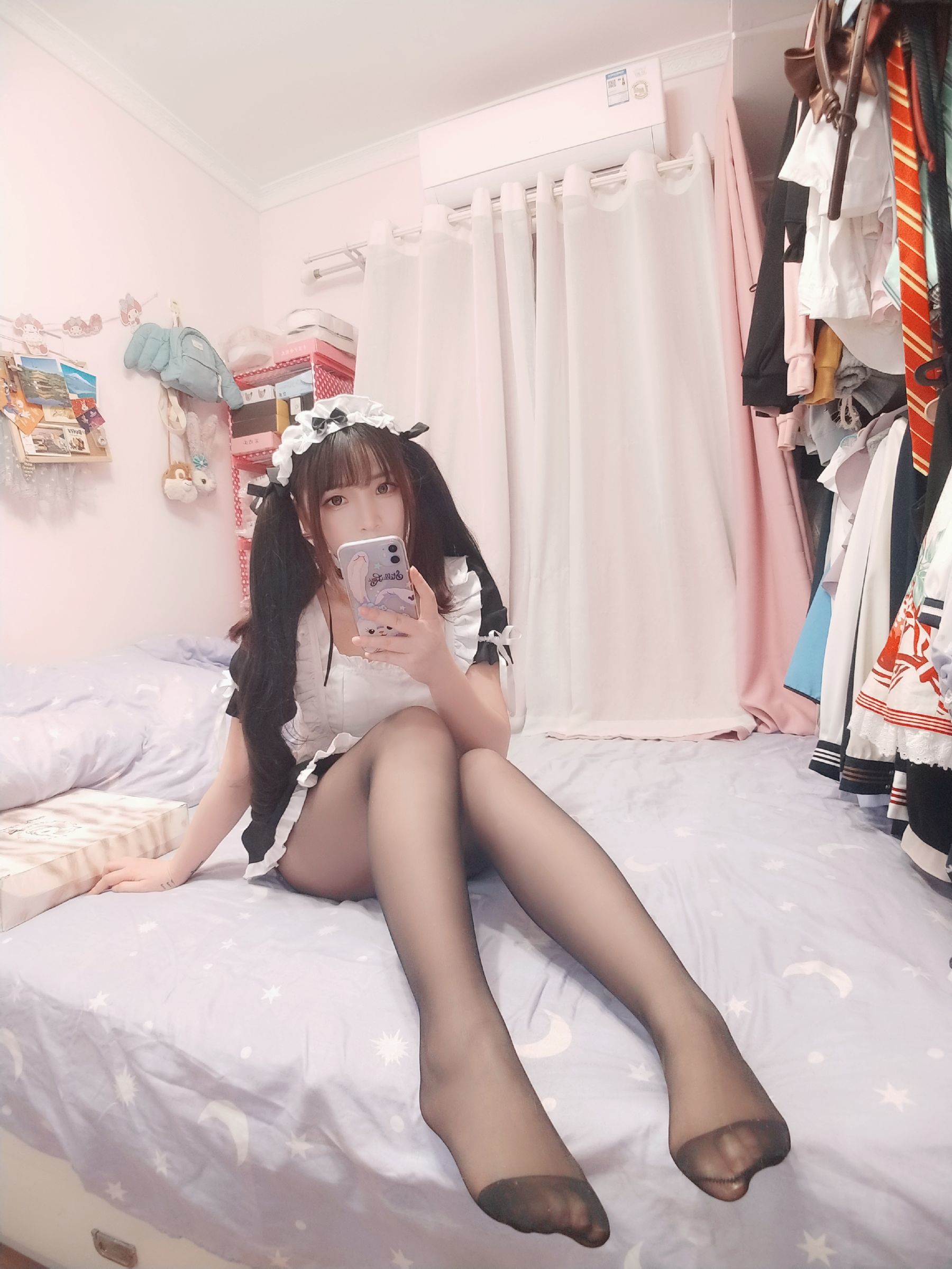 二次元美女古川kagura – 黑丝女仆 Cosplay-第39张