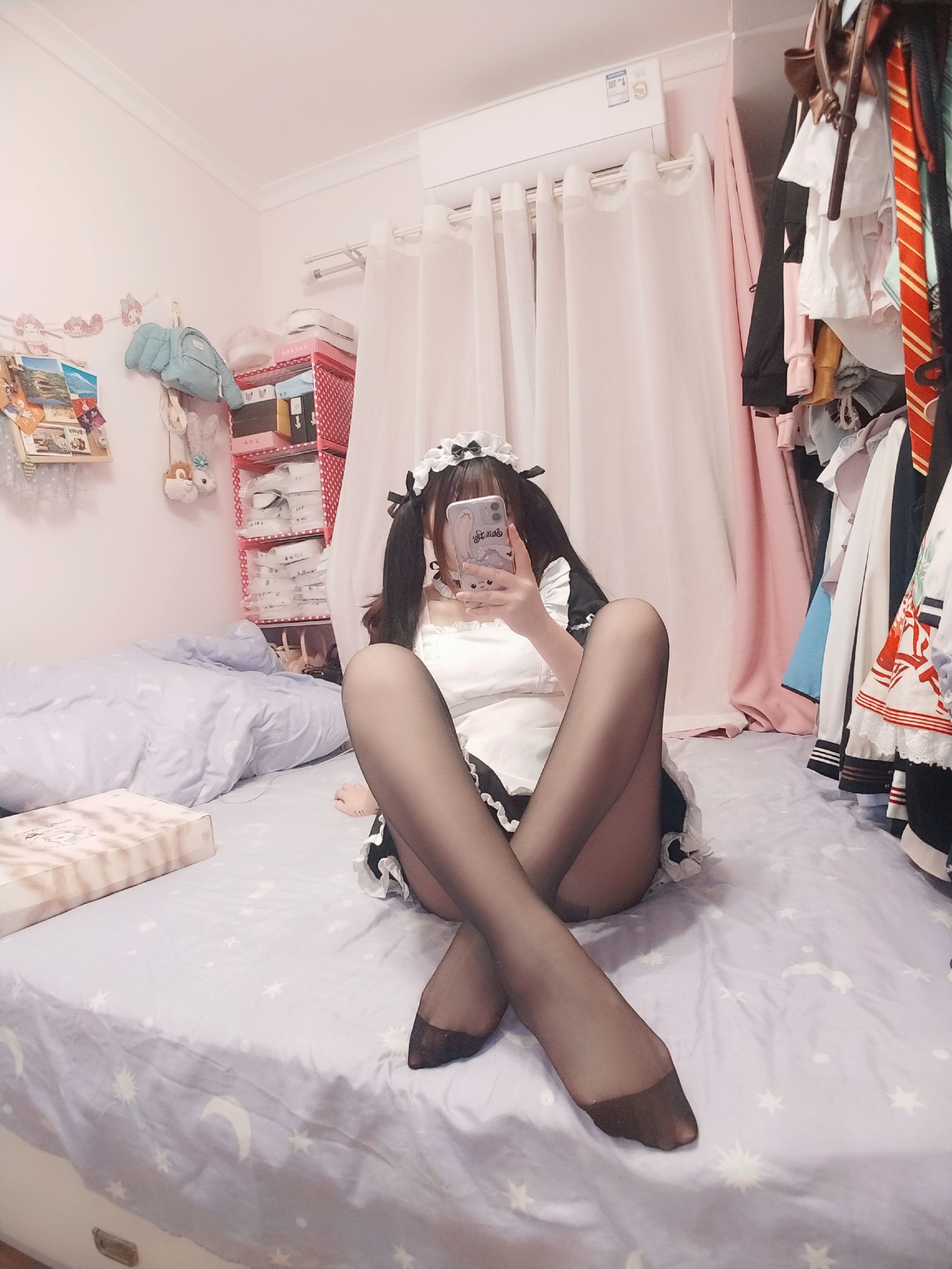 二次元美女古川kagura – 黑丝女仆 Cosplay-第49张
