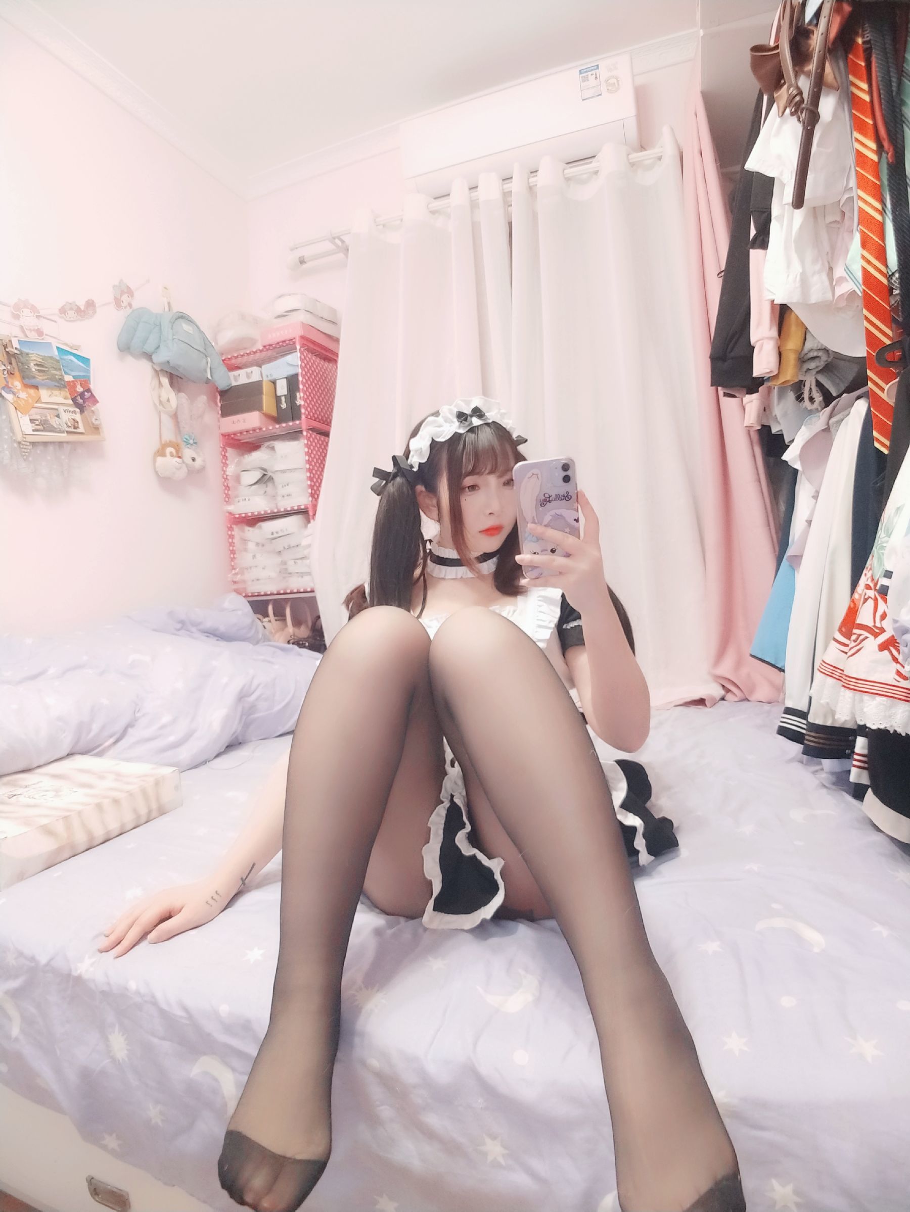二次元美女古川kagura – 黑丝女仆 Cosplay-第33张