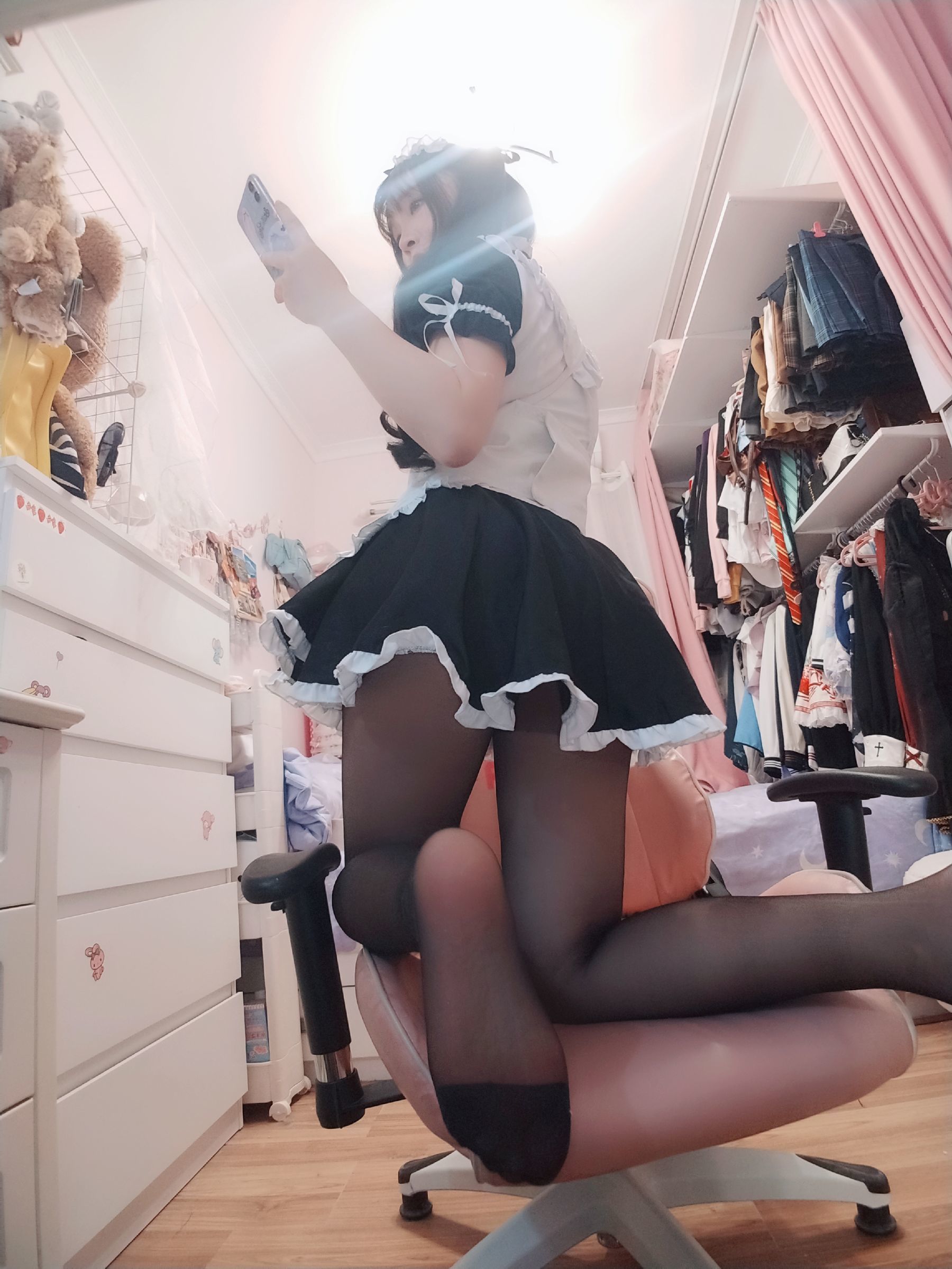 二次元美女古川kagura – 黑丝女仆 Cosplay-第11张