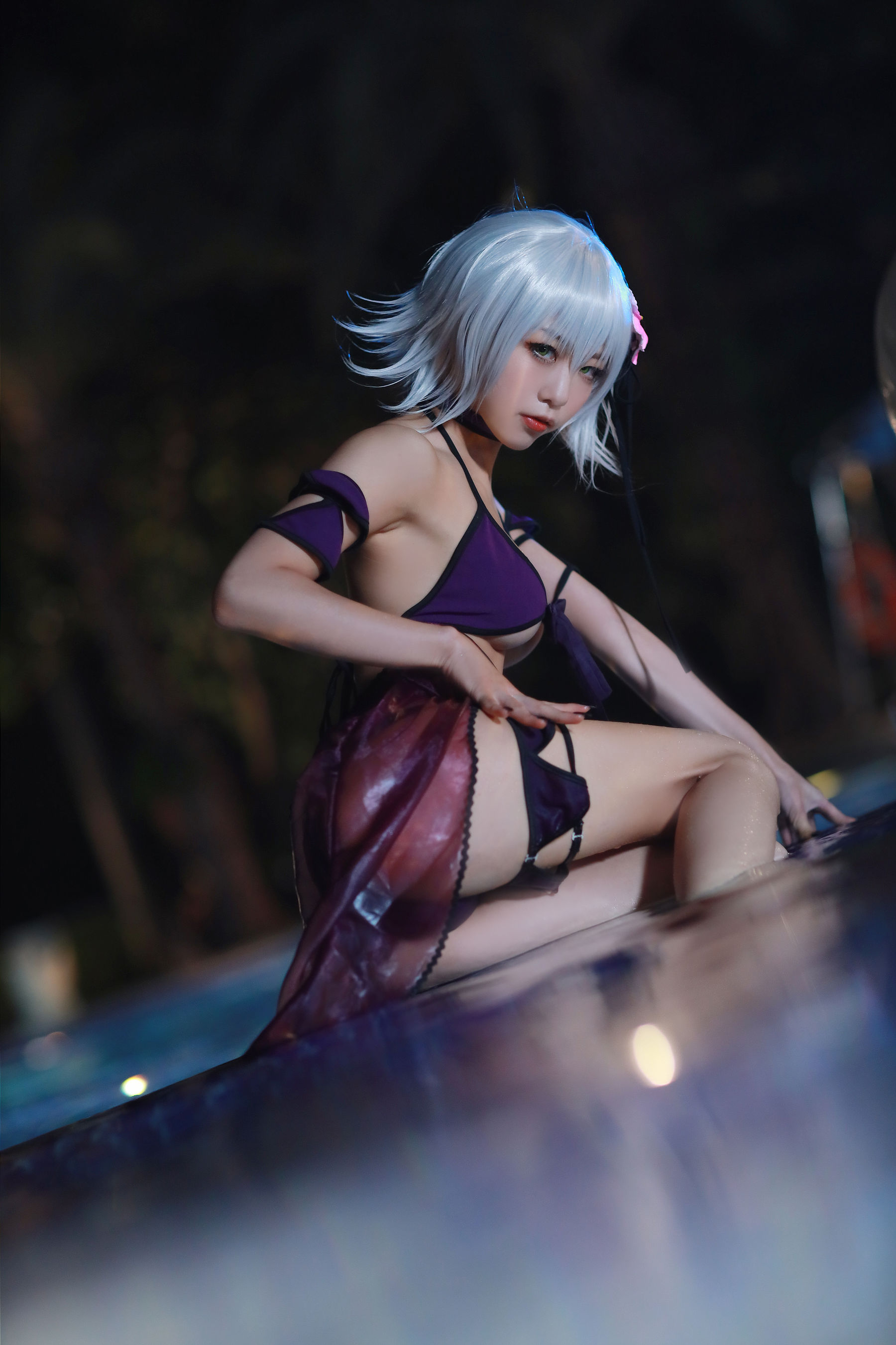 动漫博主水淼aqua – 贞德泳装 Cosplay-第1张