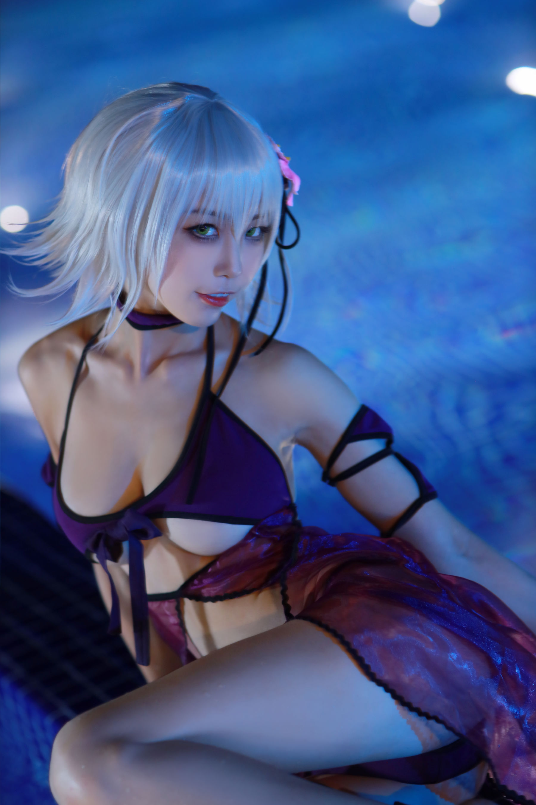 动漫博主水淼aqua – 贞德泳装 Cosplay-第3张