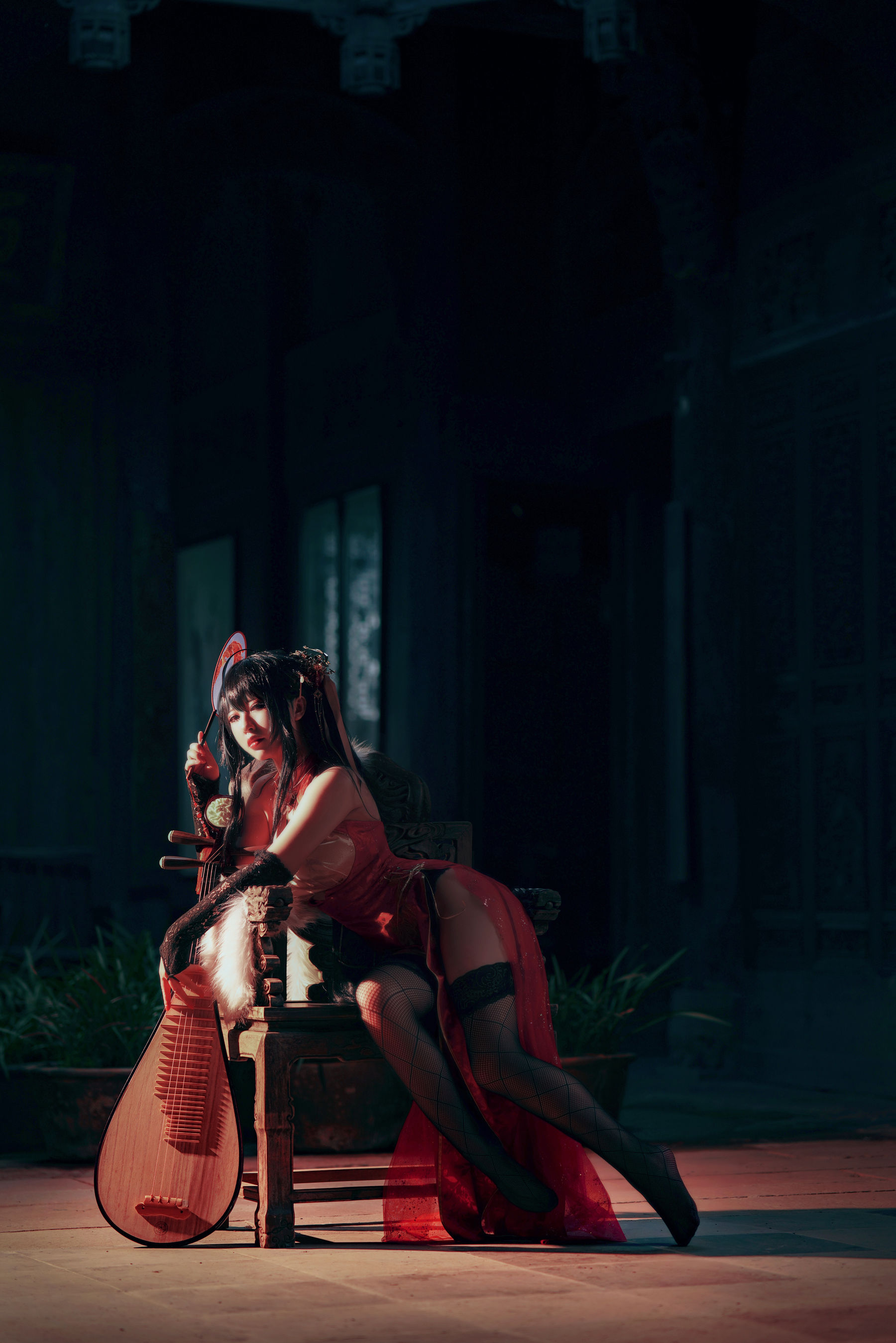 半半子 – 大凤旗袍 Cosplay-第33张