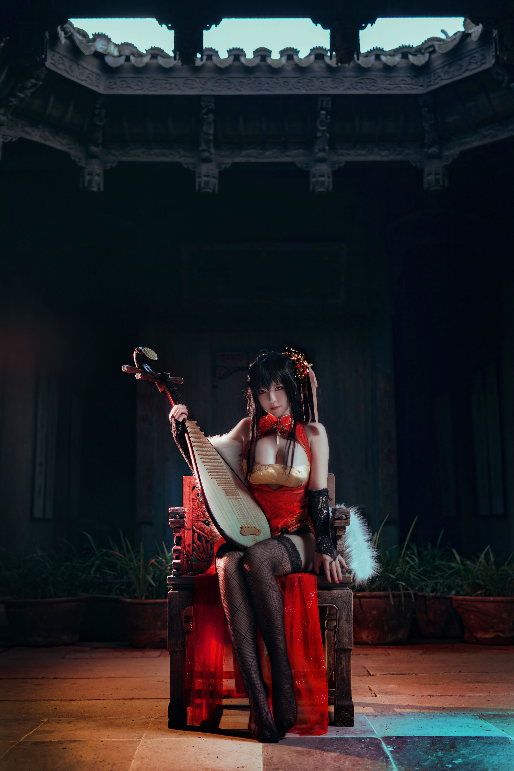 半半子 – 大凤旗袍 Cosplay-第39张