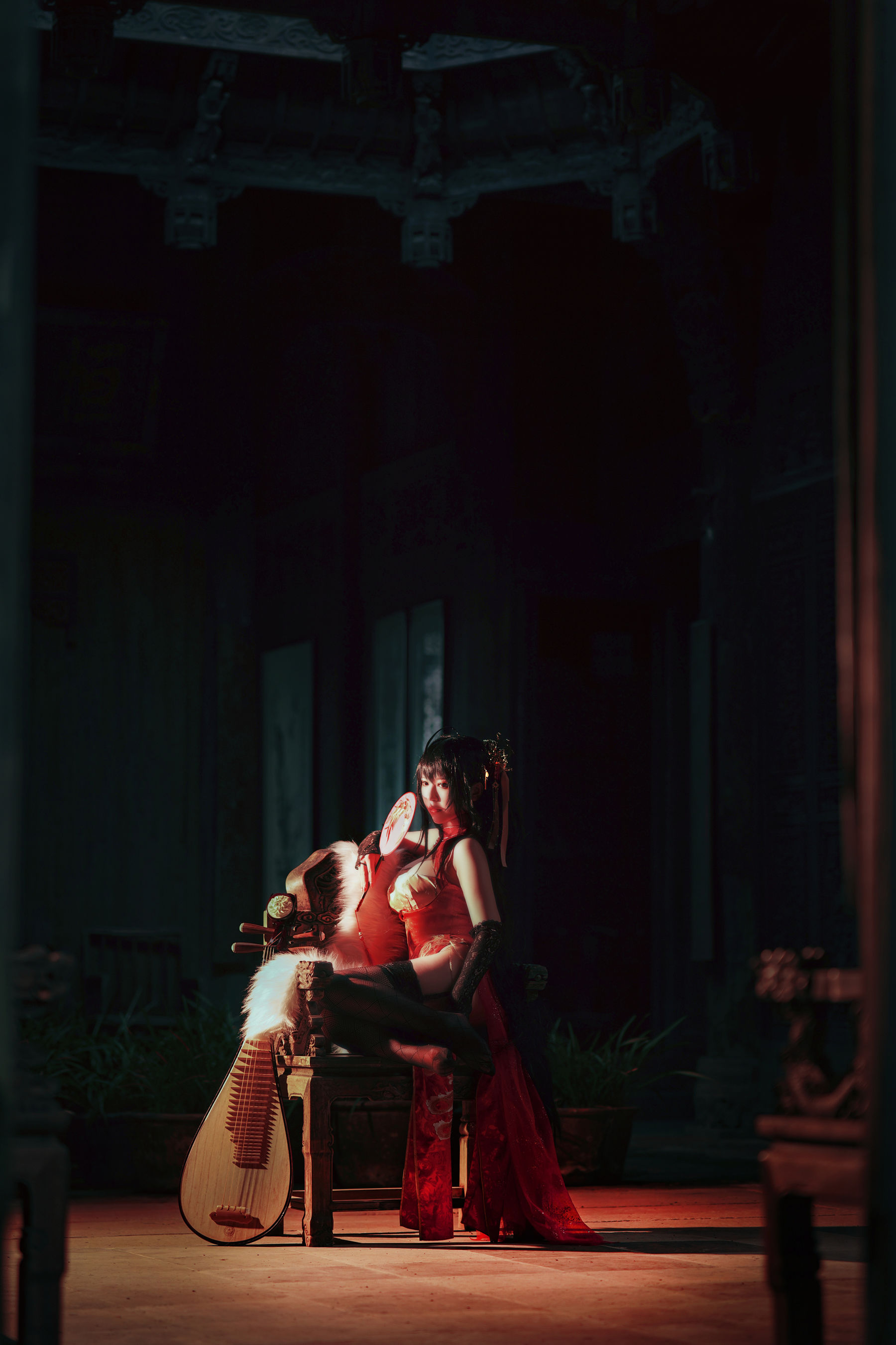 半半子 – 大凤旗袍 Cosplay-第18张