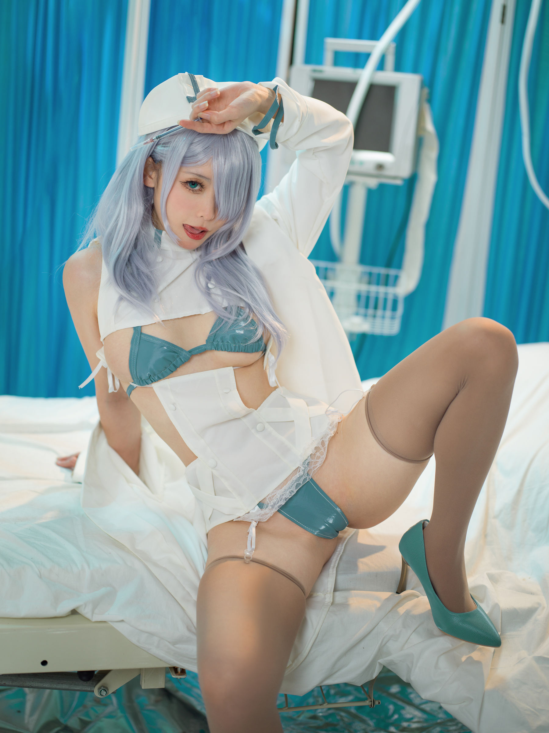 樱岛嗷一 – 魔太郎蓝白医生 Cosplay-第3张