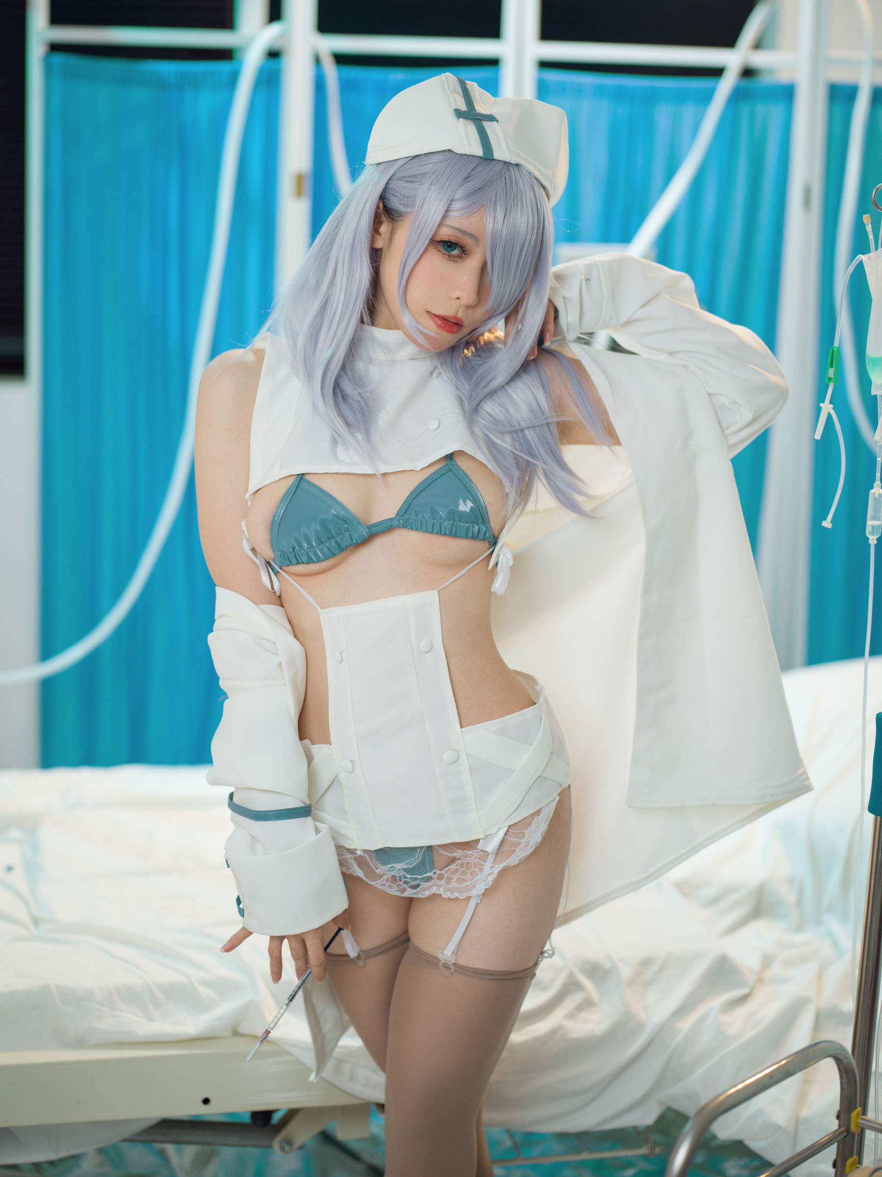 樱岛嗷一 – 魔太郎蓝白医生 Cosplay-第39张