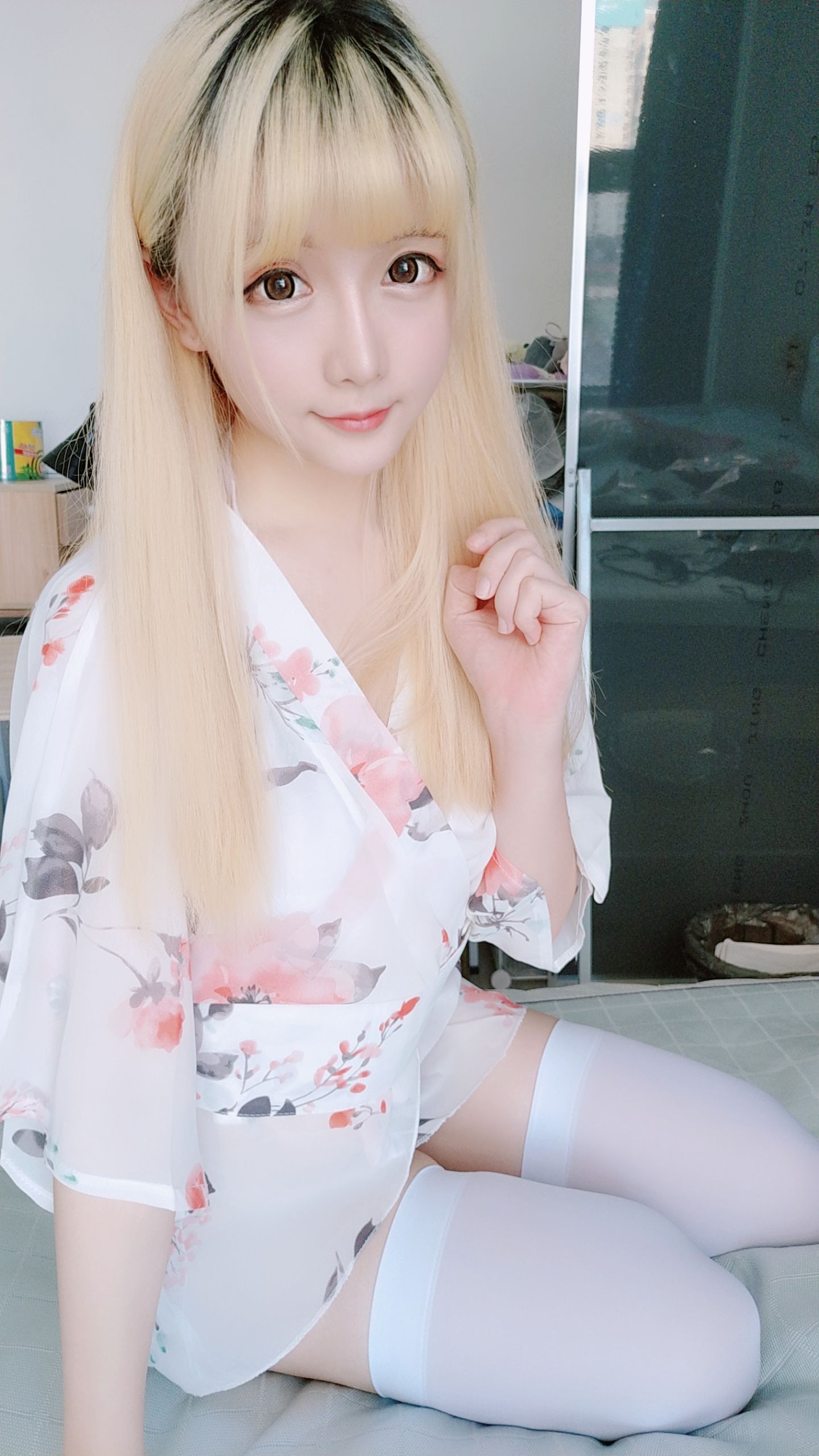 Coser小姐姐星之迟迟 和服 Cosplay-第12张