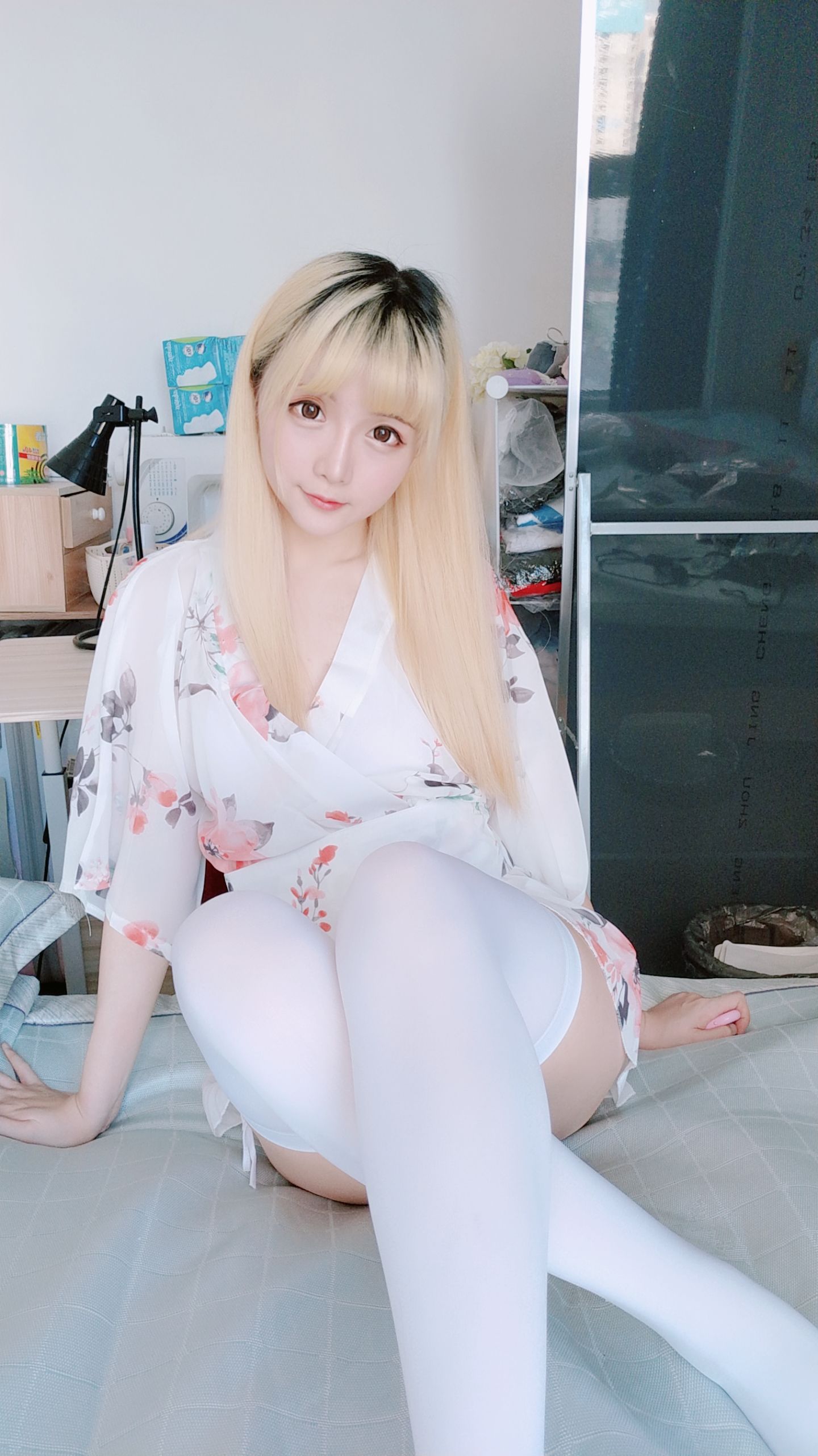 Coser小姐姐星之迟迟 和服 Cosplay-第22张