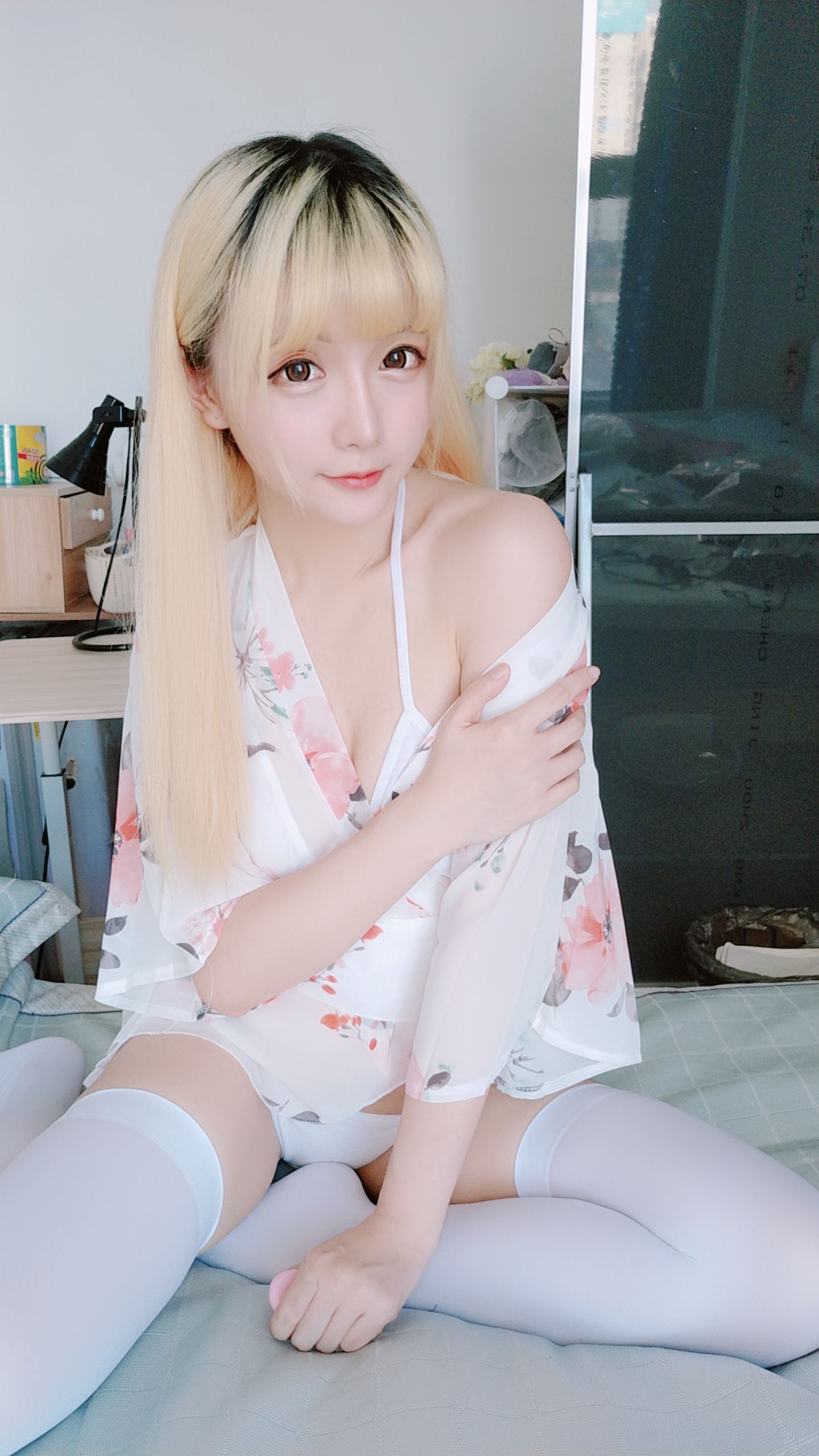Coser小姐姐星之迟迟 和服 Cosplay-第41张