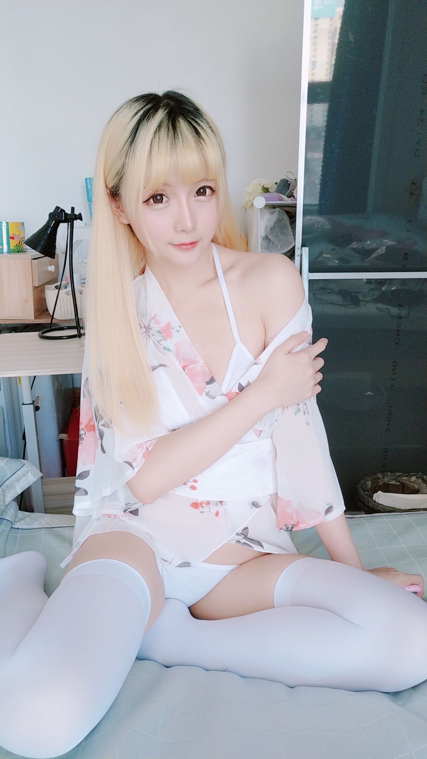 Coser小姐姐星之迟迟 和服 Cosplay-第40张