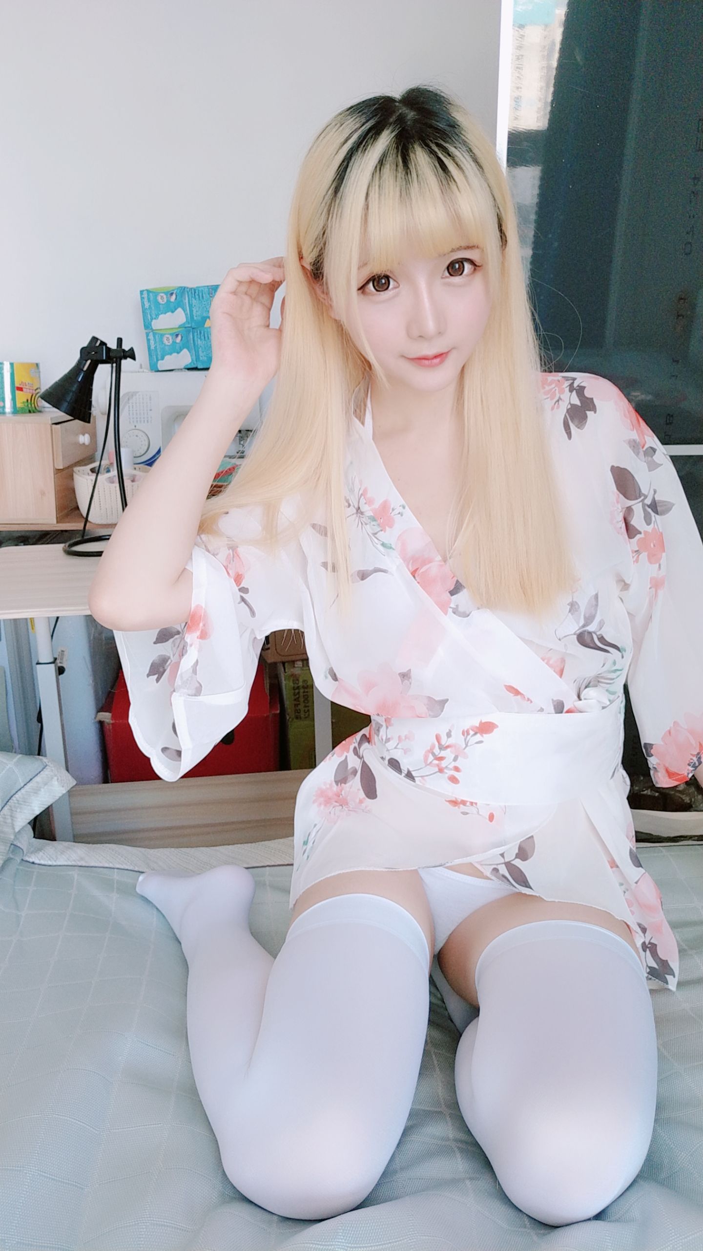 Coser小姐姐星之迟迟 和服 Cosplay-第17张