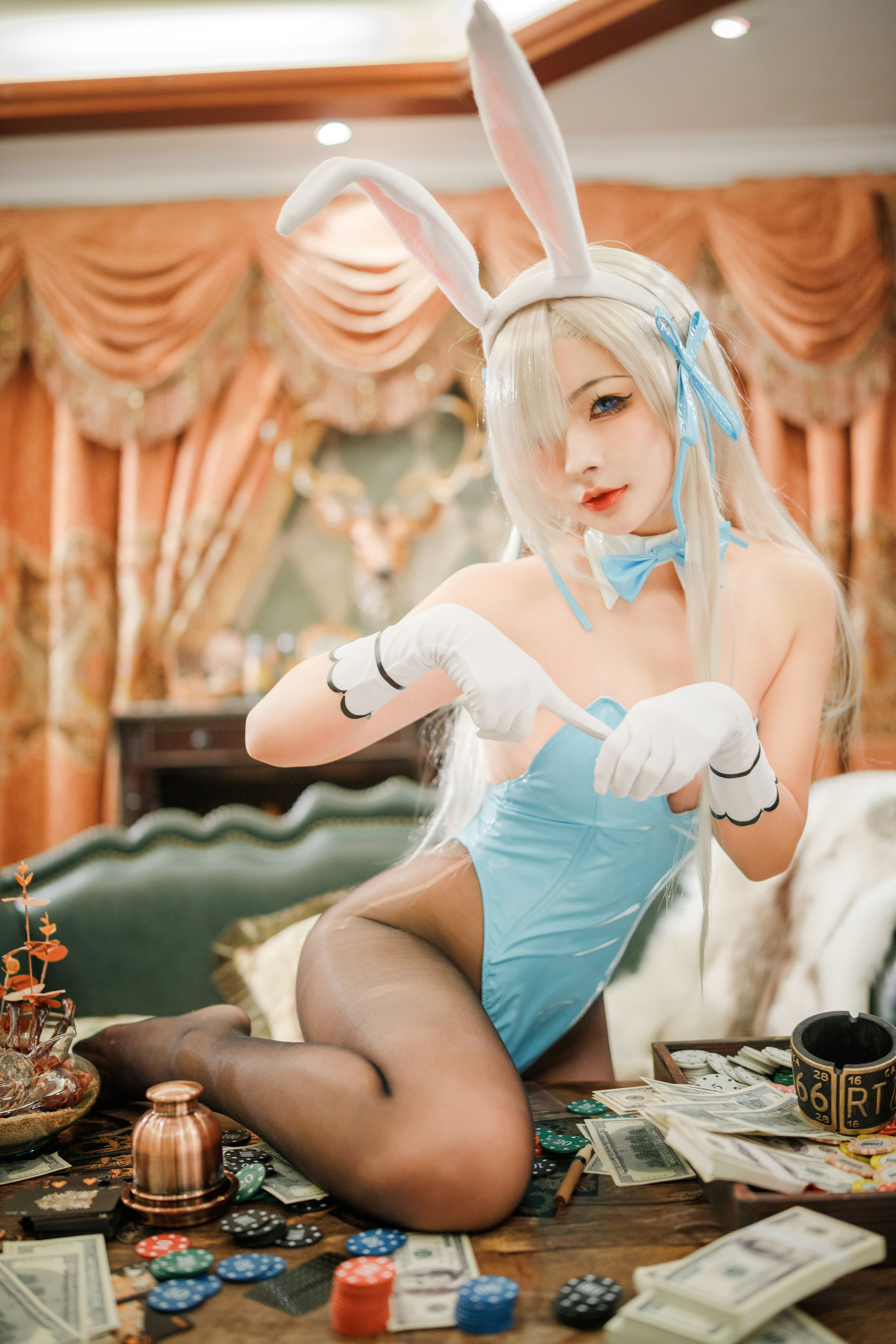 yuuhui玉汇 – 一之濑明日奈-兔女郎 Cosplay-第1张