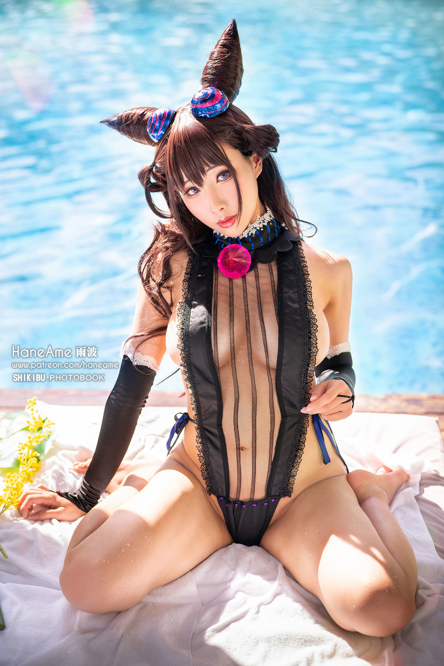 Hane Ame 雨波 – 紫式部 Cosplay-第12张