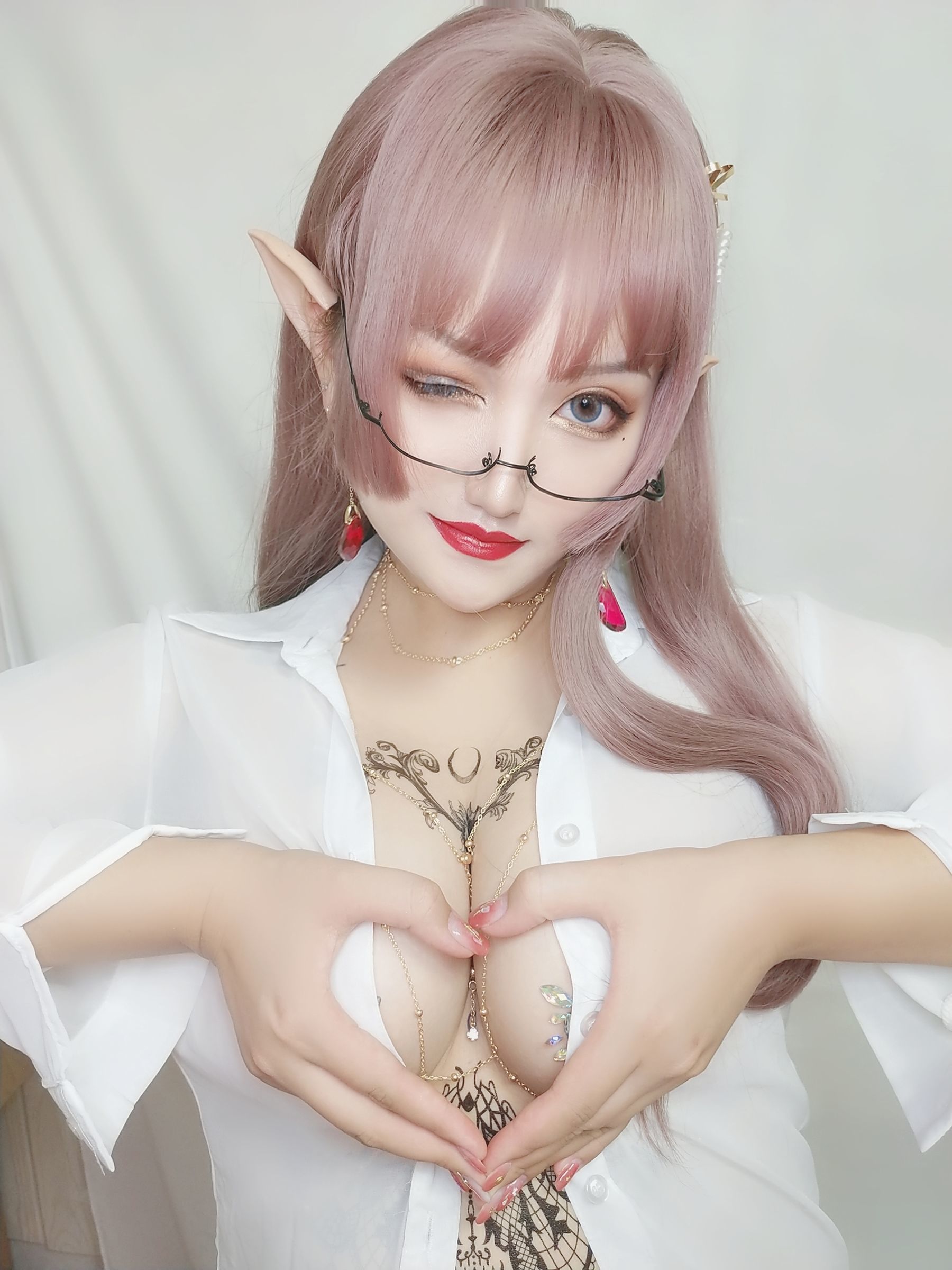 夏鸽鸽不想起床 纹身水钻 Cosplay-第4张