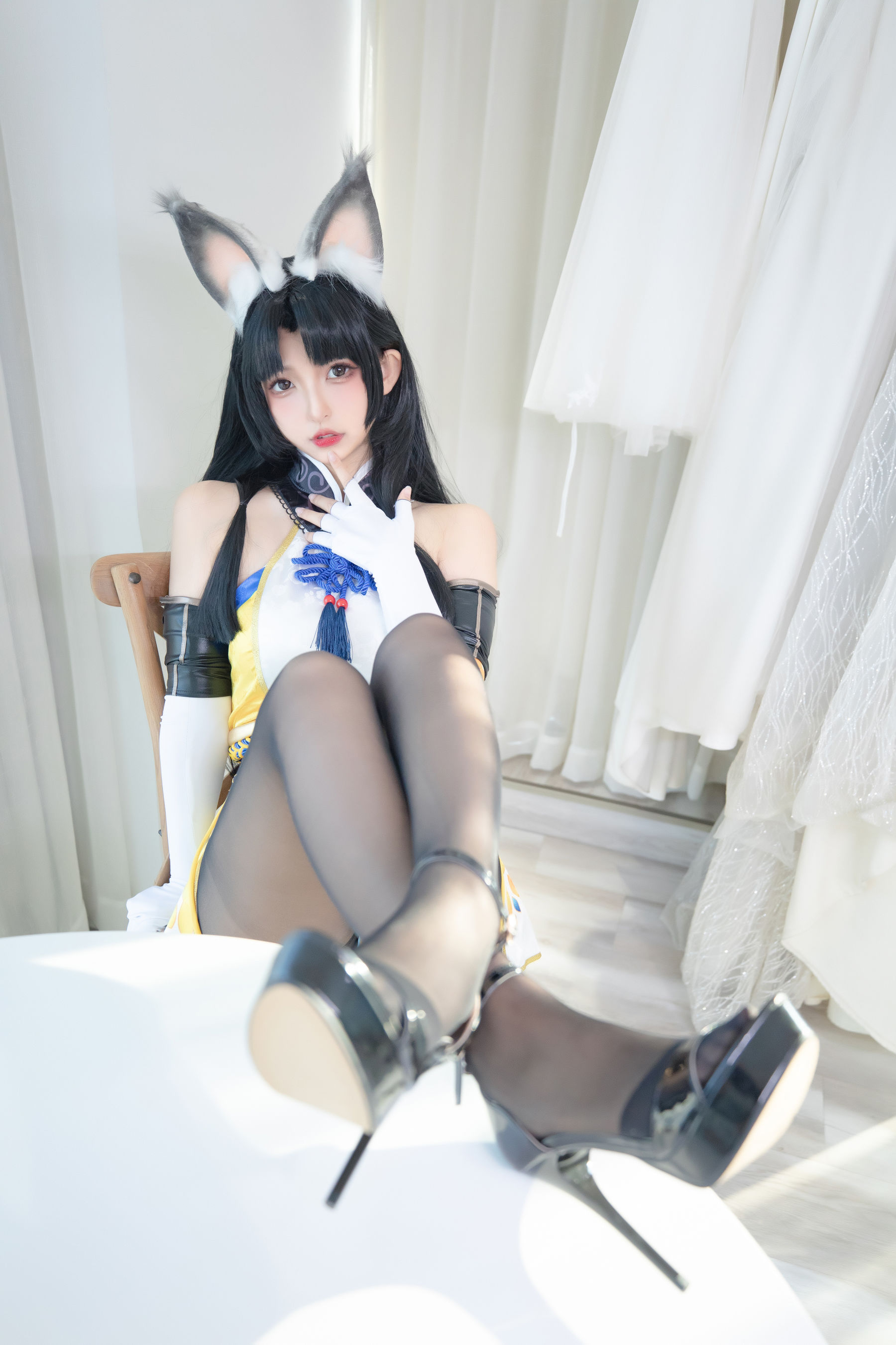 萝莉神楽板真冬 黑丝胡桃 Cosplay-第3张