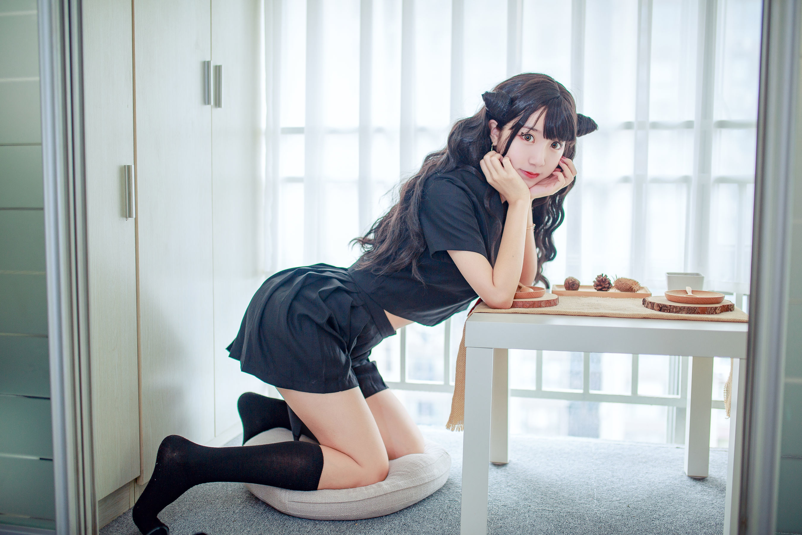 [萝莉COS] 黑川 – 小恶魔JK Cosplay-第32张