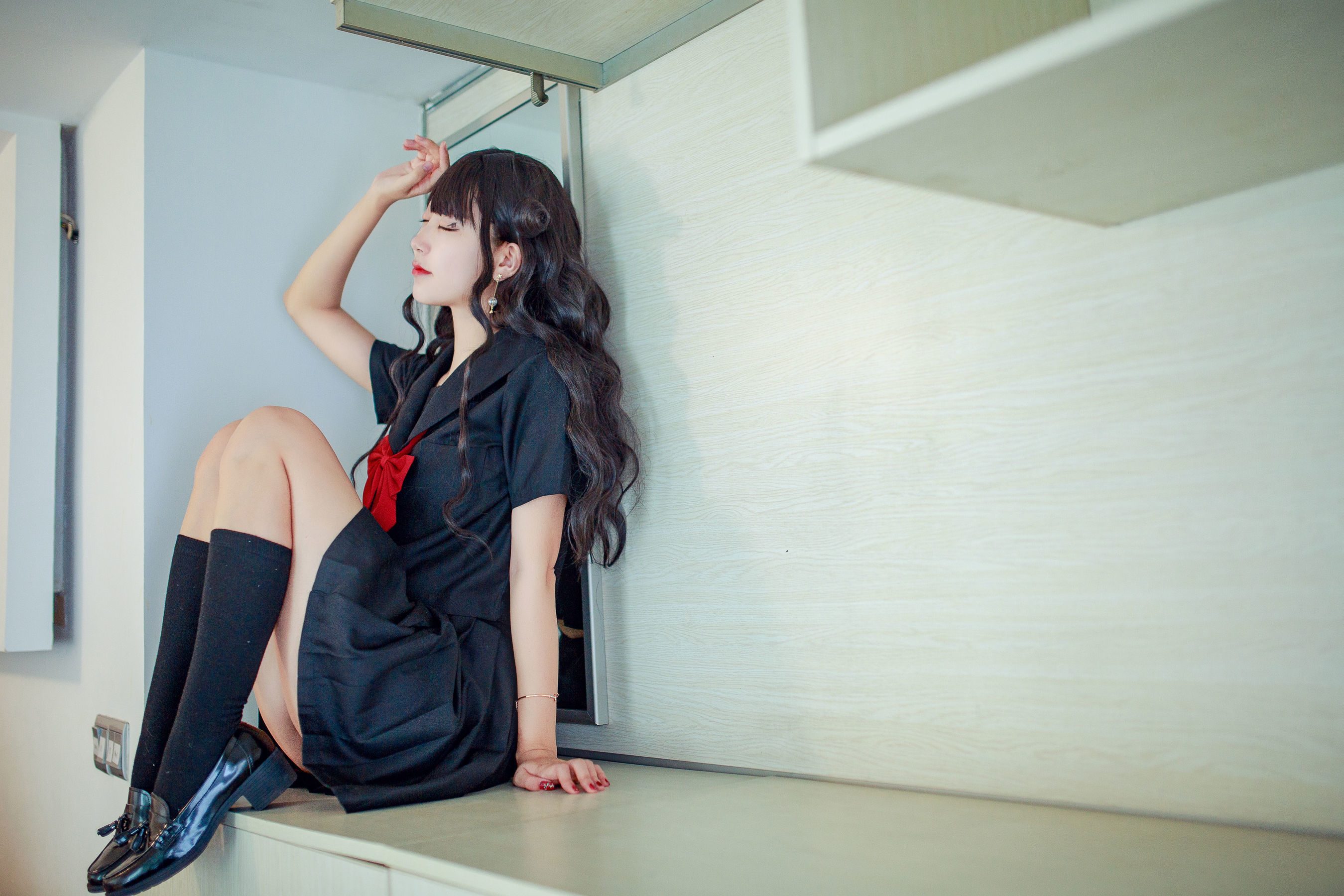 [萝莉COS] 黑川 – 小恶魔JK Cosplay-第12张